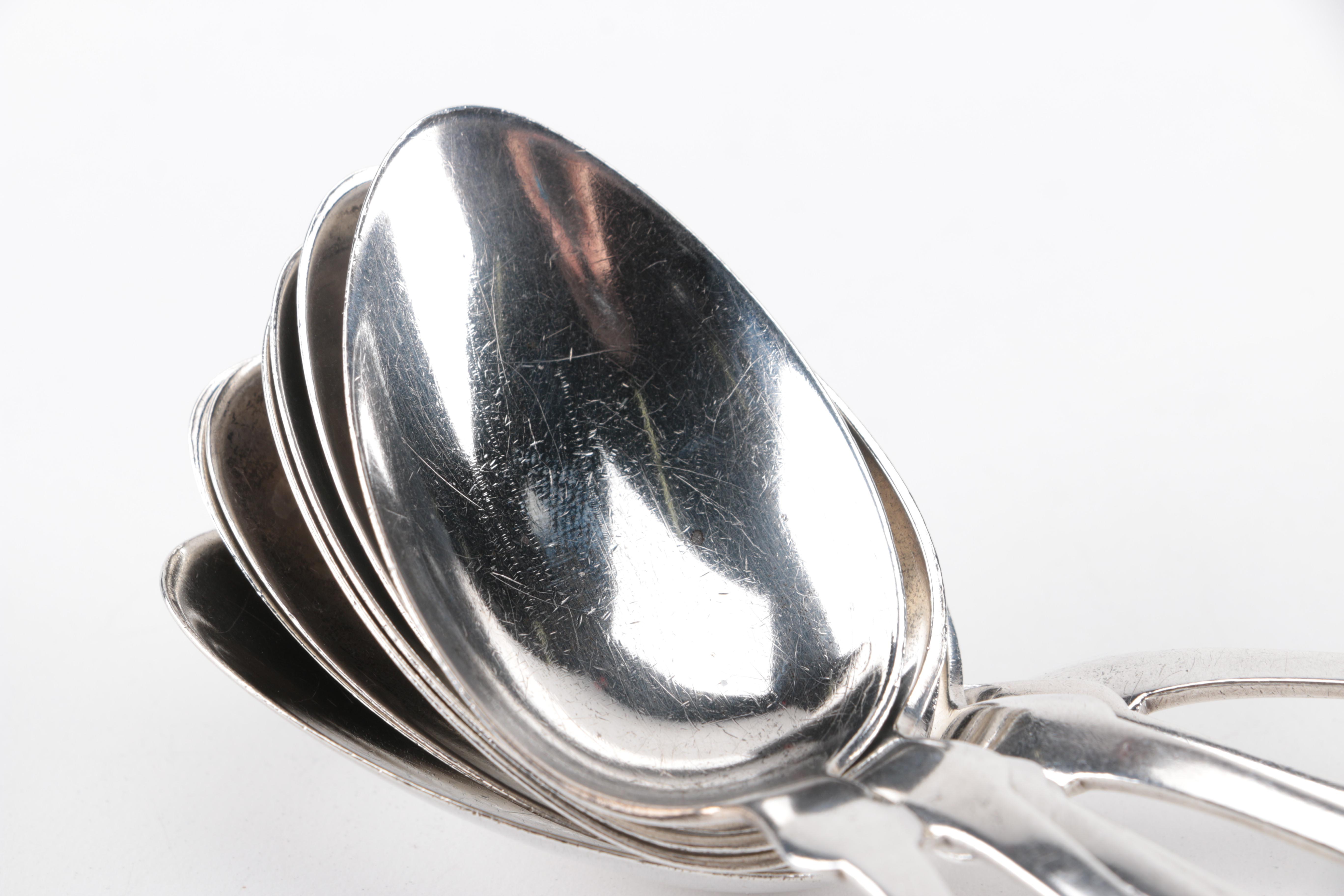 Gorham Sterling Silver Spoons in the "Tipt" Pattern