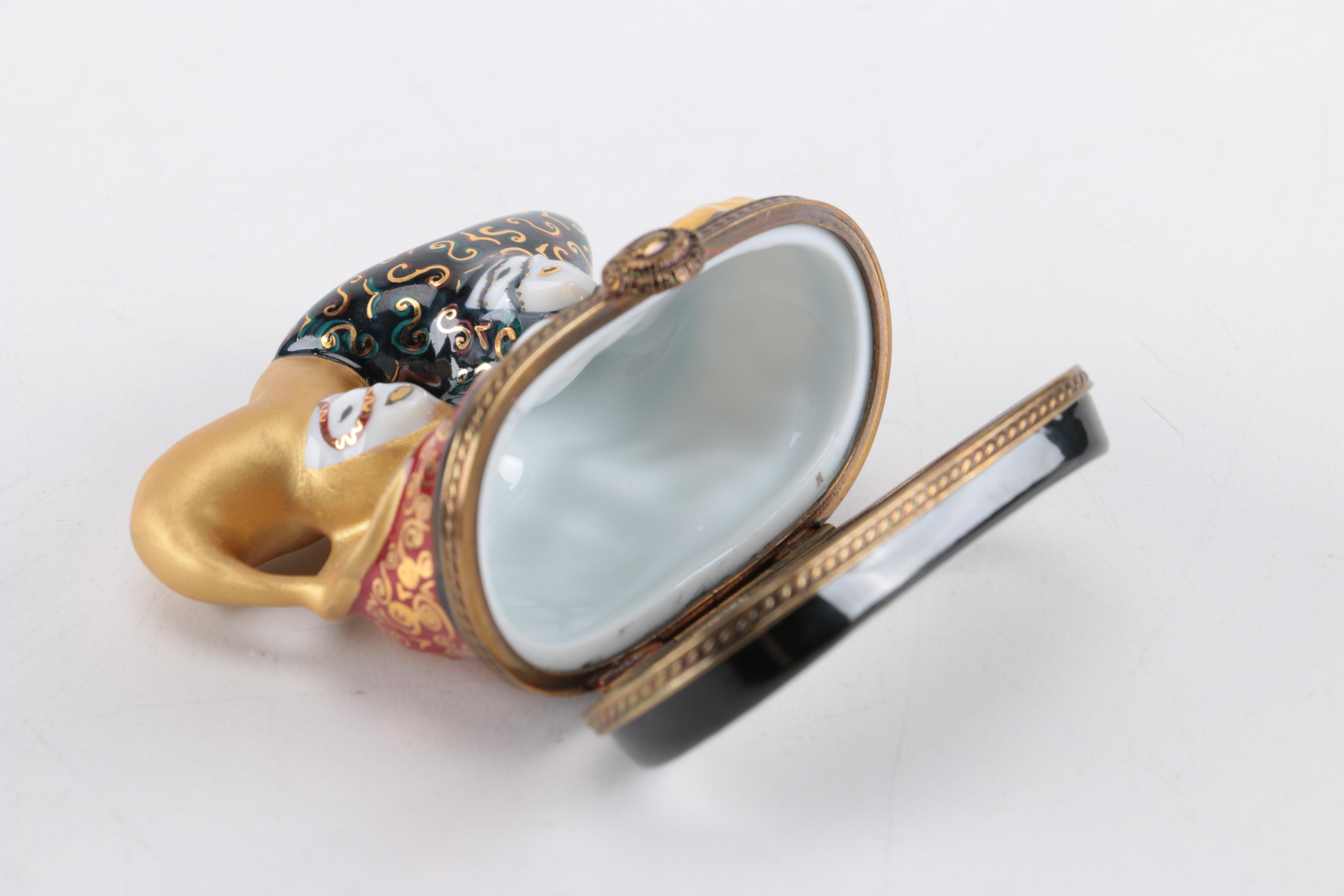 Rochard Limoges "Le Carnaval de Venise" Porcelain Box