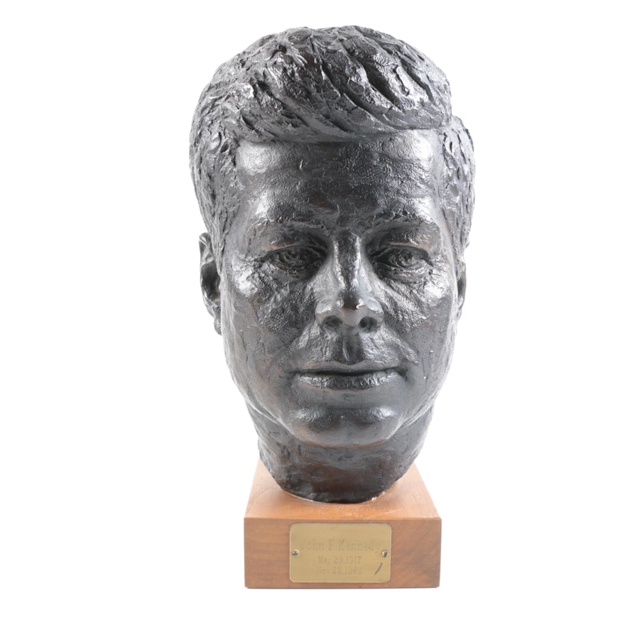 Austin Reproductions Signed Schillaci John F. Kennedy Bust