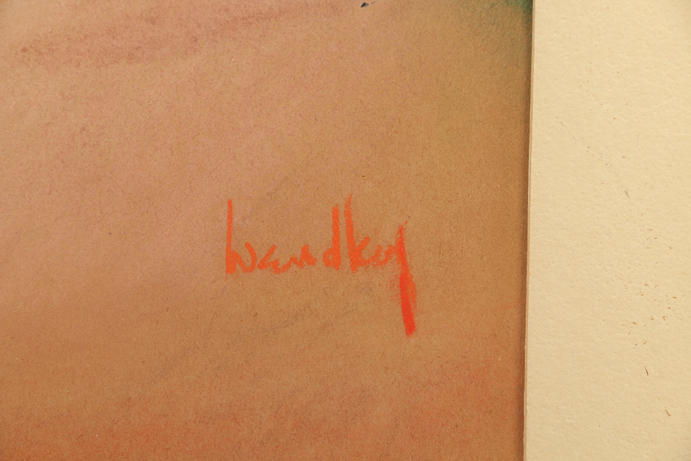 Pastel Portrait Drawing on Paper of a Woman