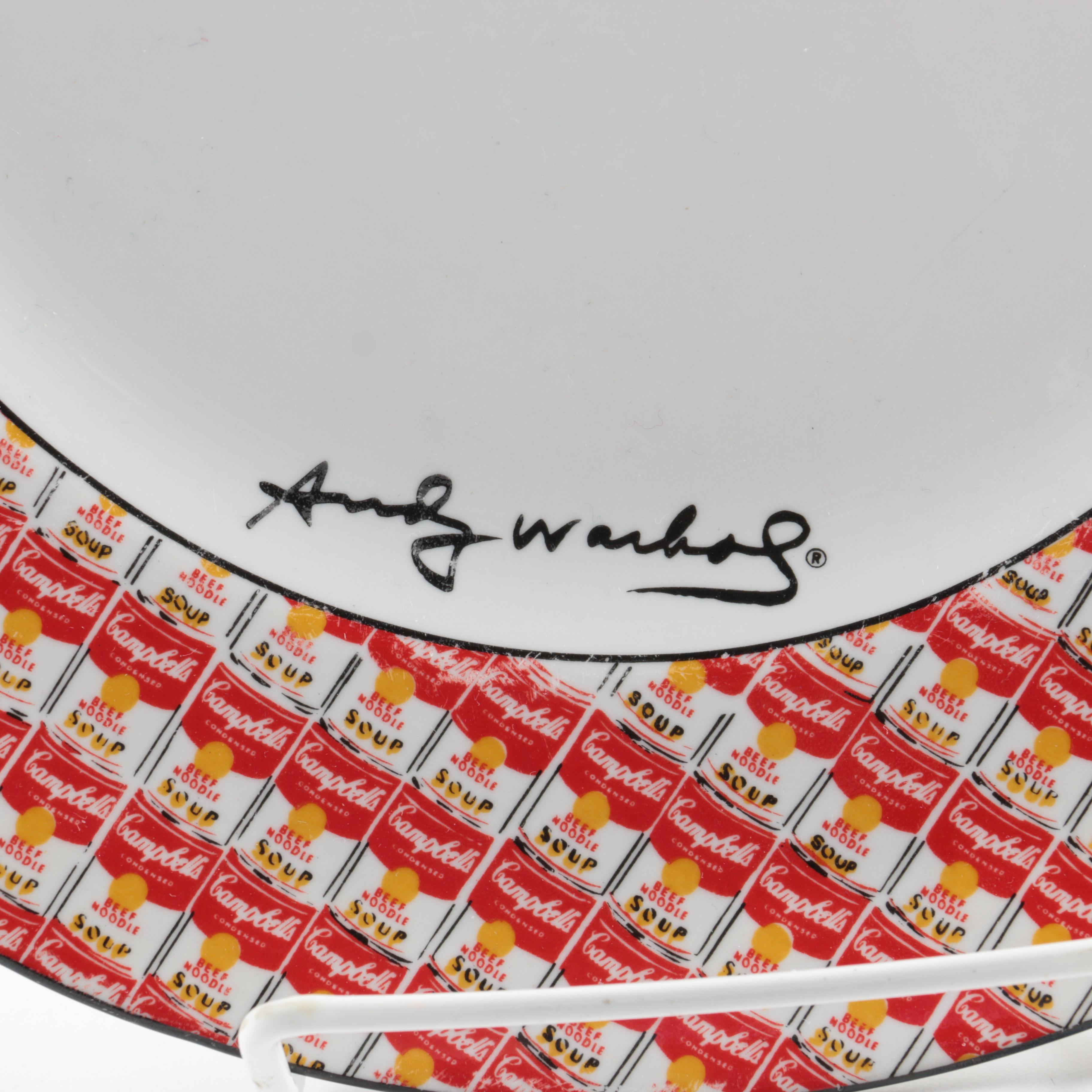 Set of Andy Warhol Block "100 Cans" Plates