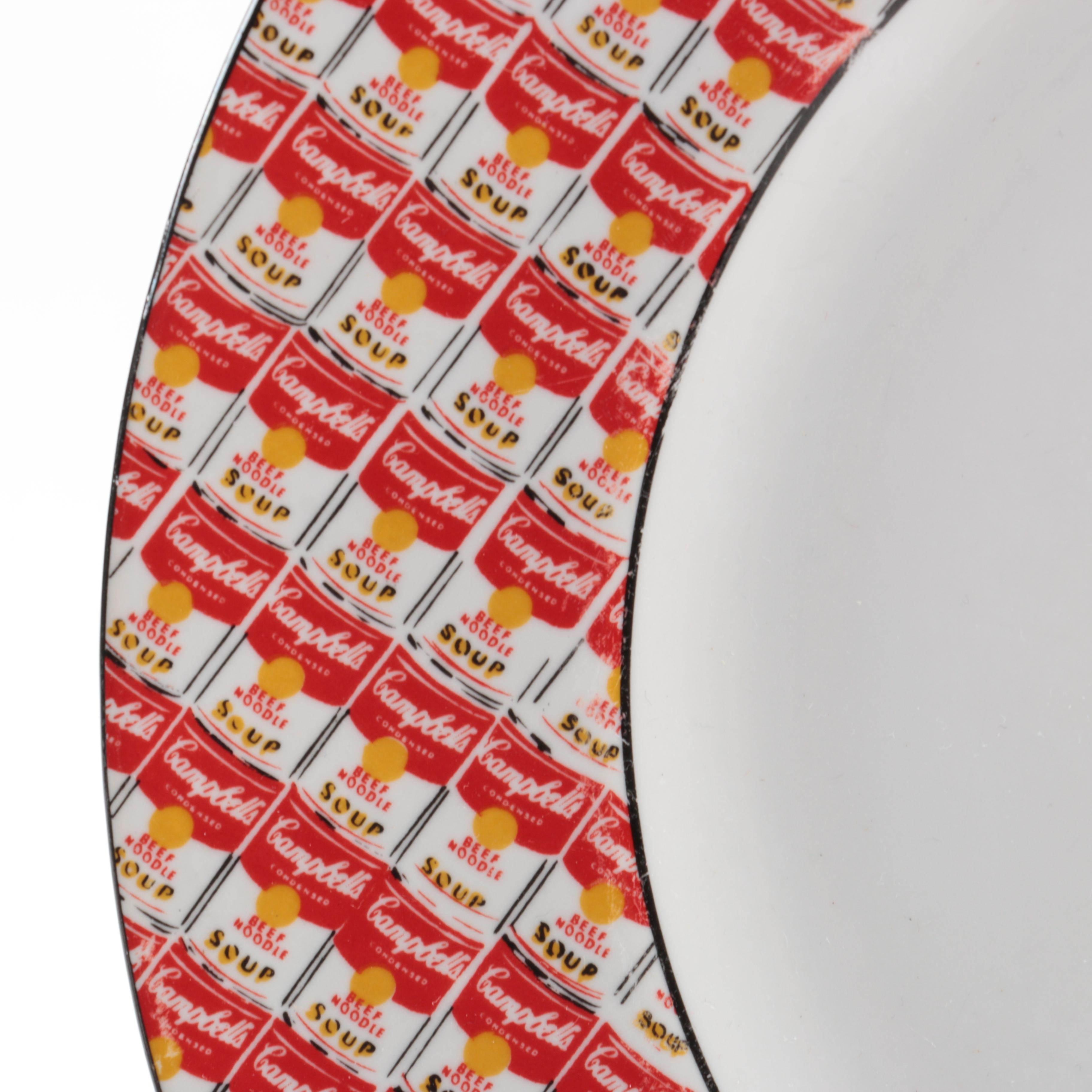 Set of Andy Warhol Block "100 Cans" Plates