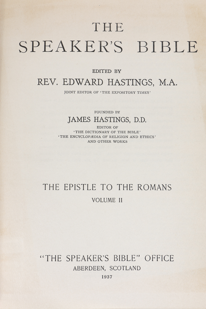 Mid 20th Century Volumes of "The Speaker's Bible"  and More