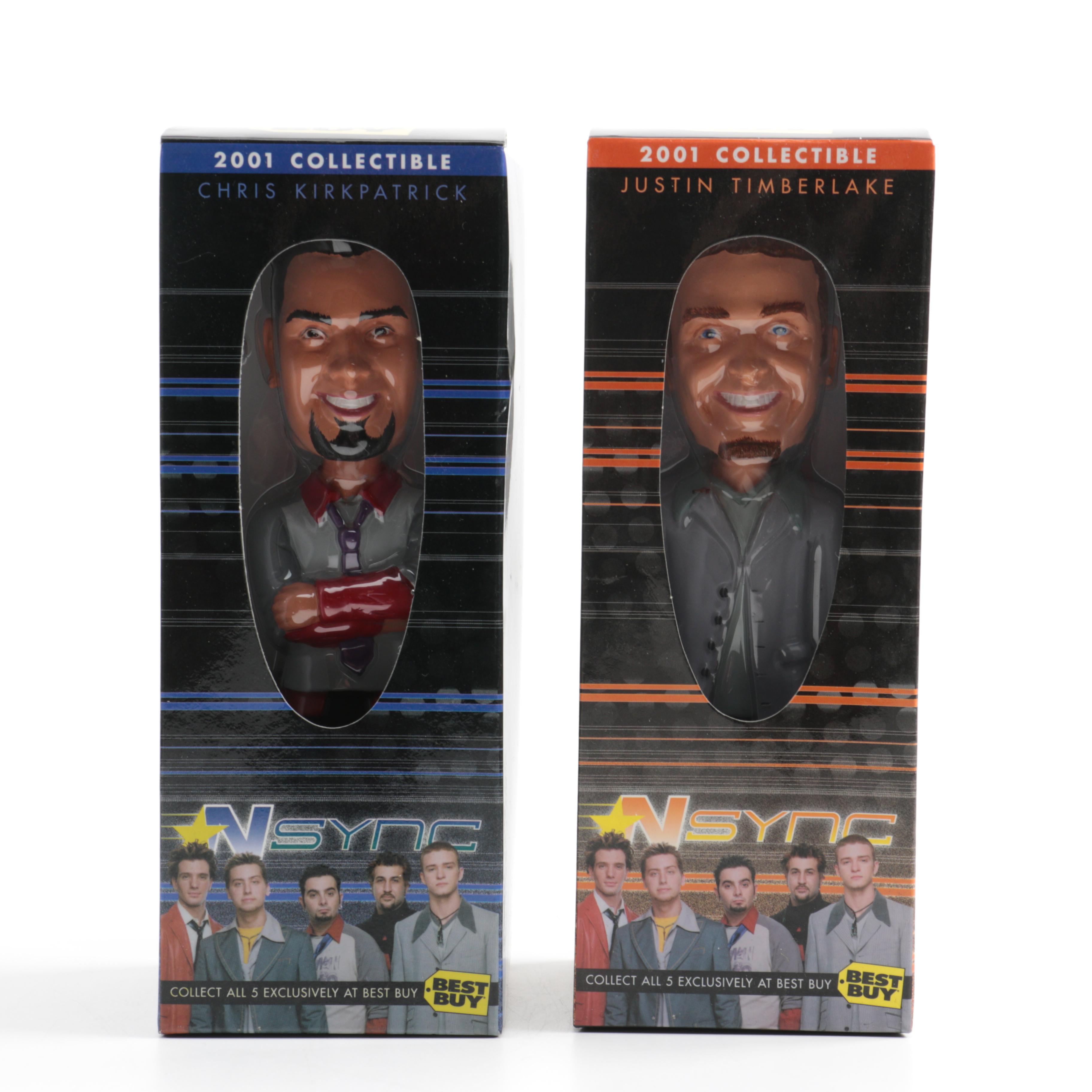 Circa 2001 Best Buy Children's Foundation *NSYNC Bobblehead Figures