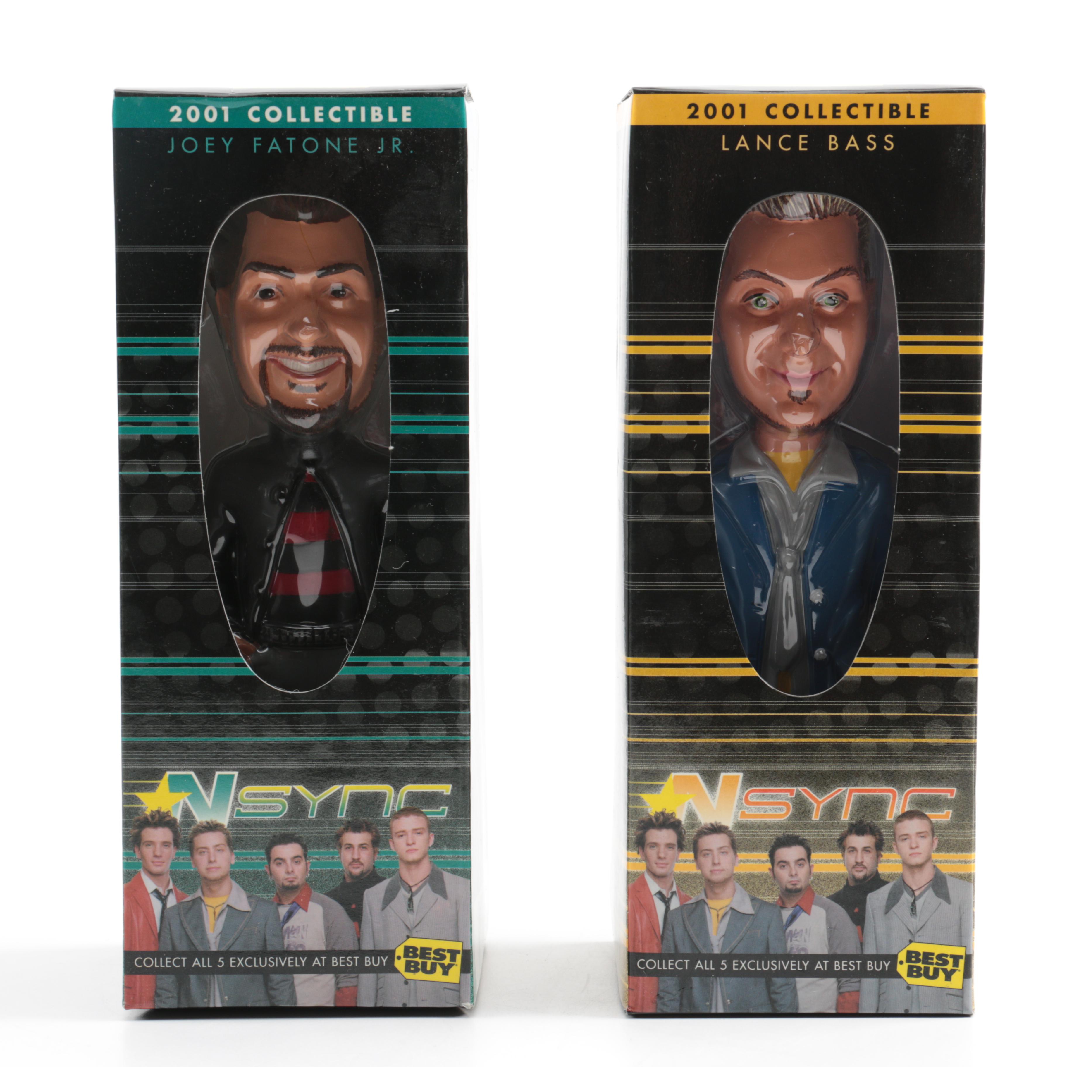 Circa 2001 Best Buy Children's Foundation *NSYNC Bobblehead Figures