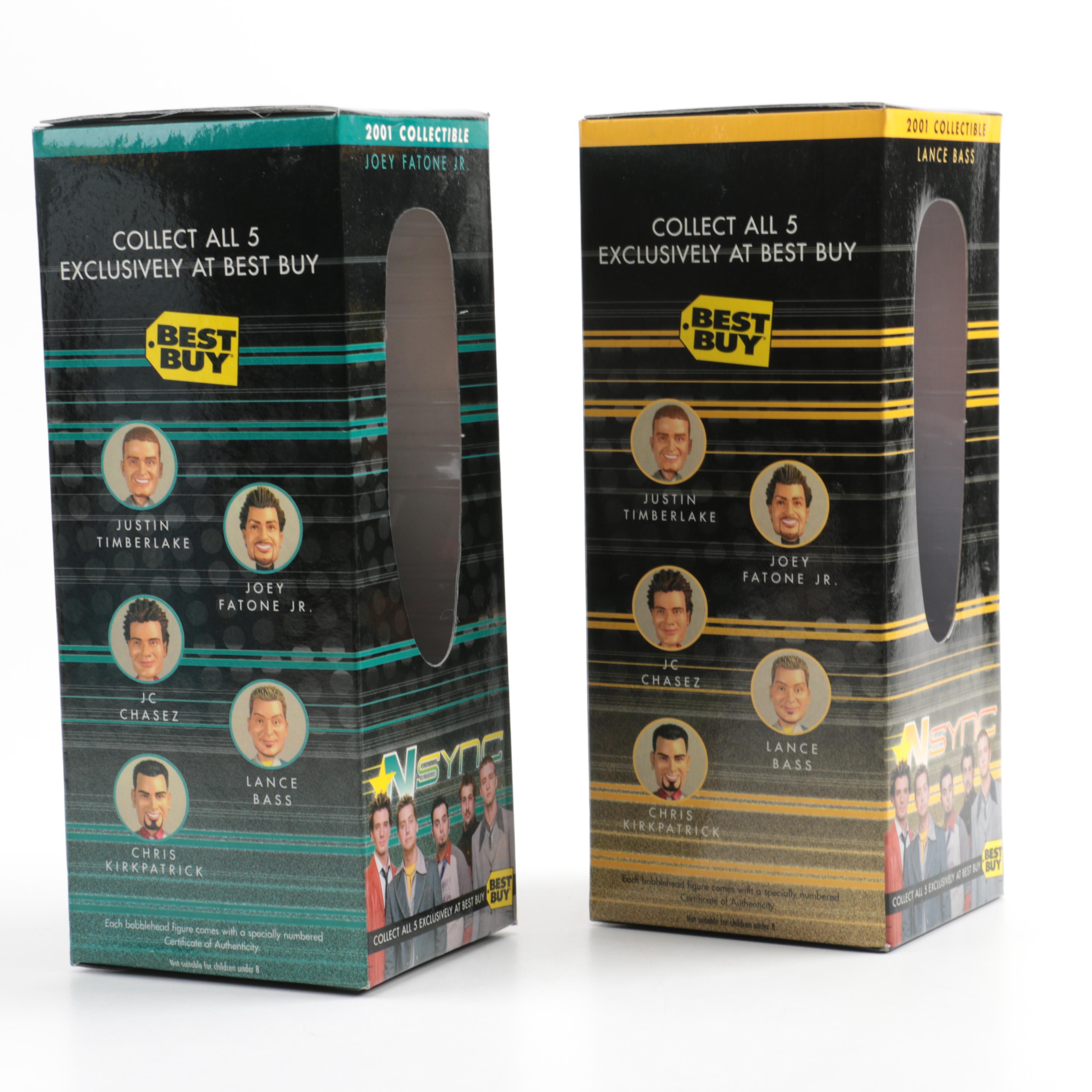 Circa 2001 Best Buy Children's Foundation *NSYNC Bobblehead Figures