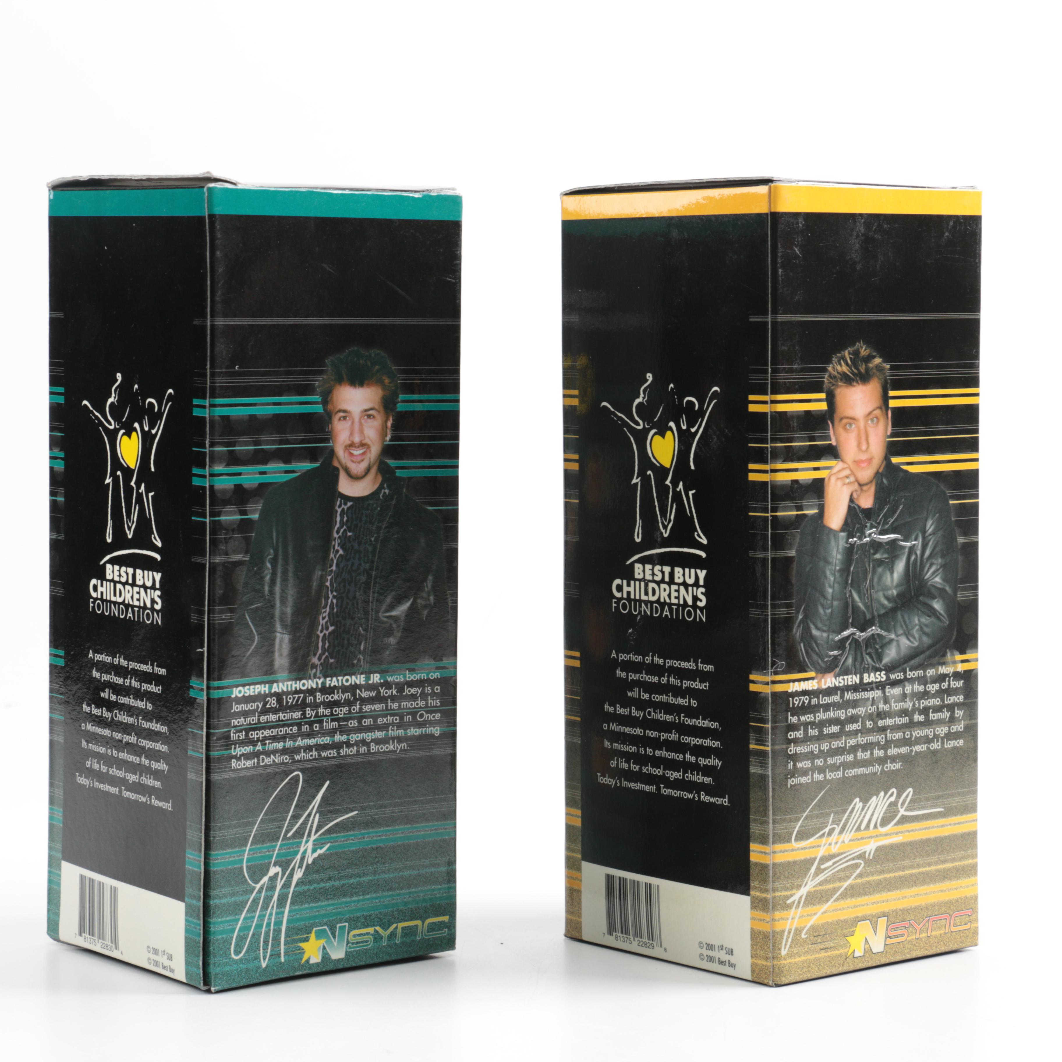 Circa 2001 Best Buy Children's Foundation *NSYNC Bobblehead Figures