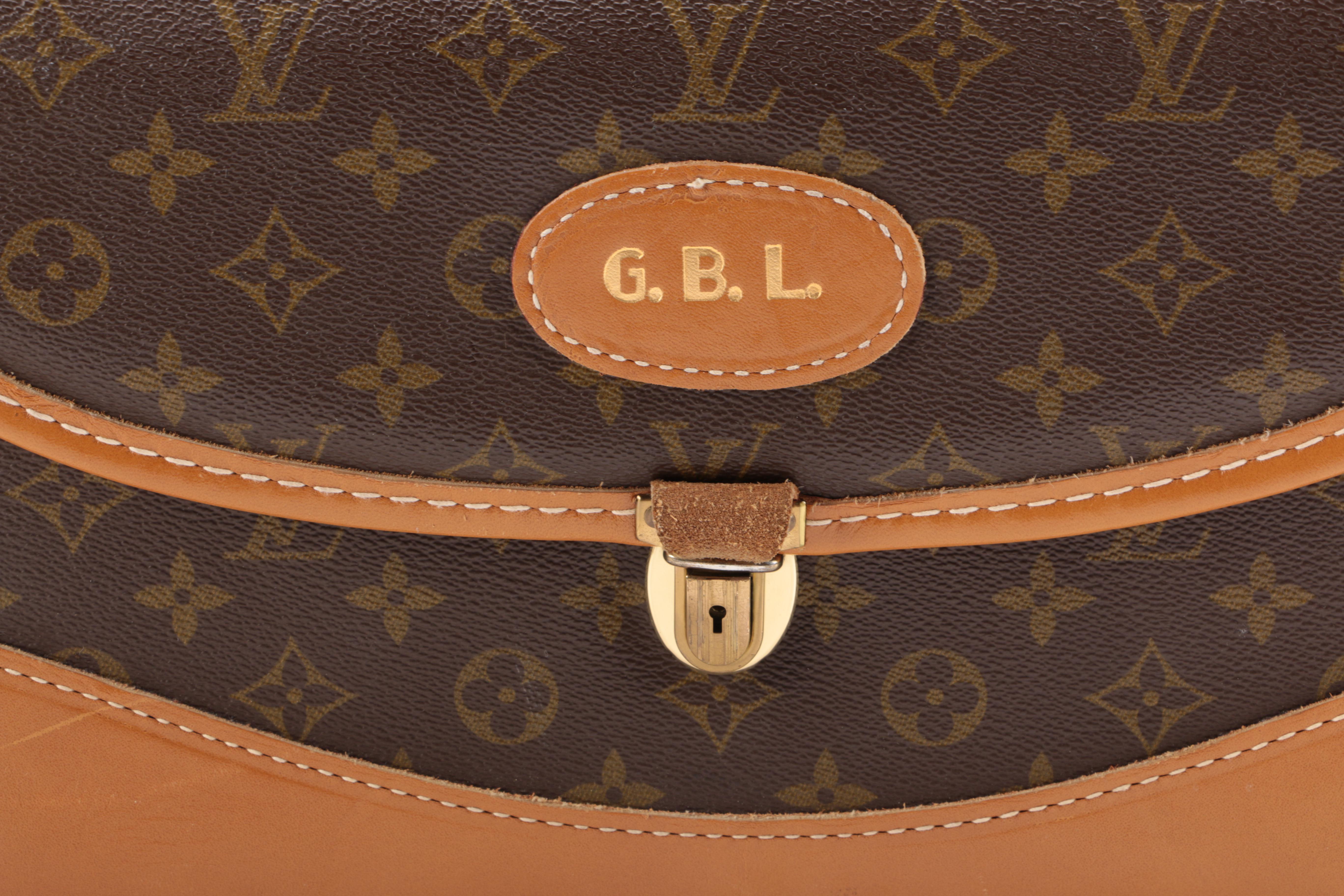 Vintage Louis Vuitton Coated Canvas Vanity Travel Bag