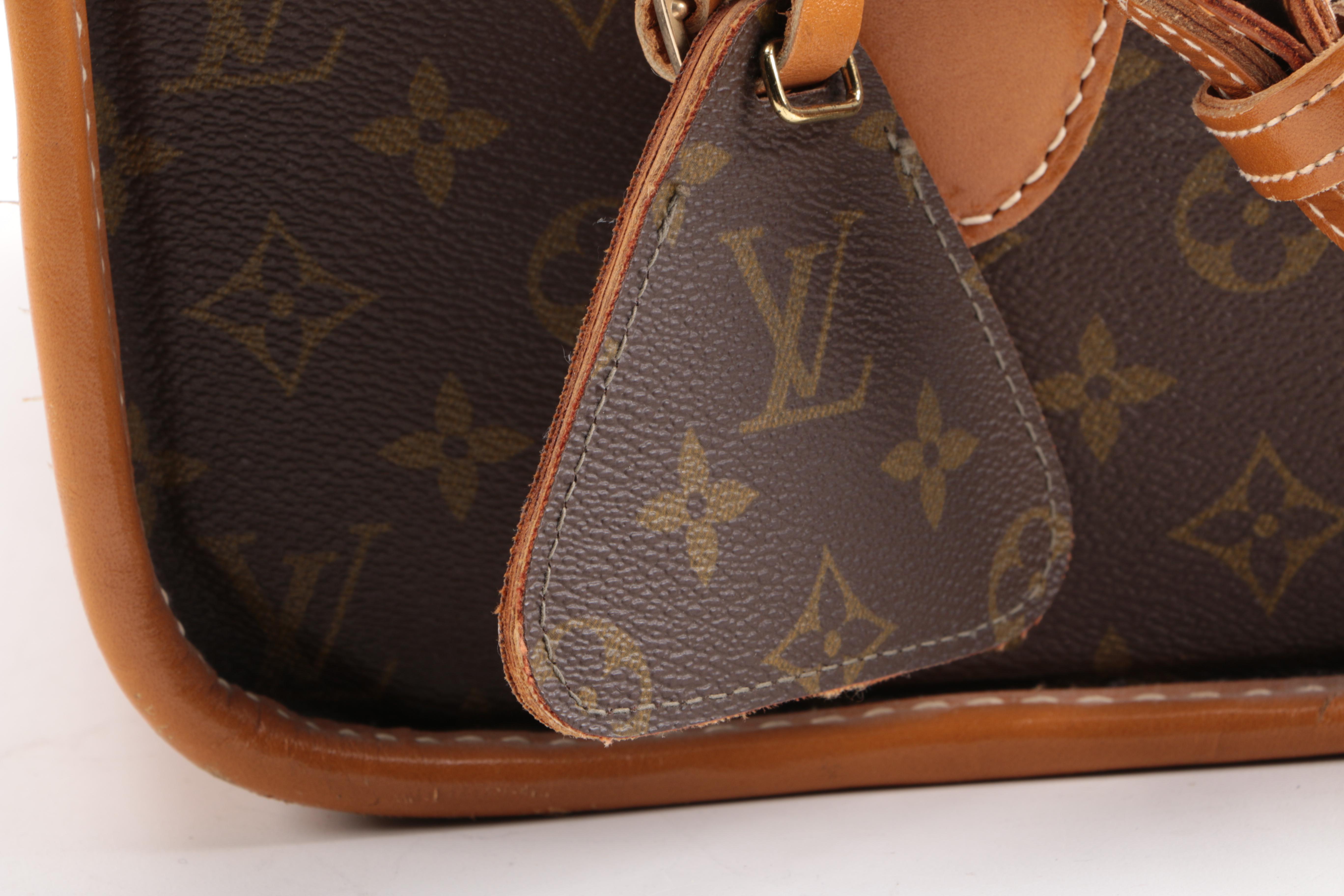 Vintage Louis Vuitton Coated Canvas Vanity Travel Bag