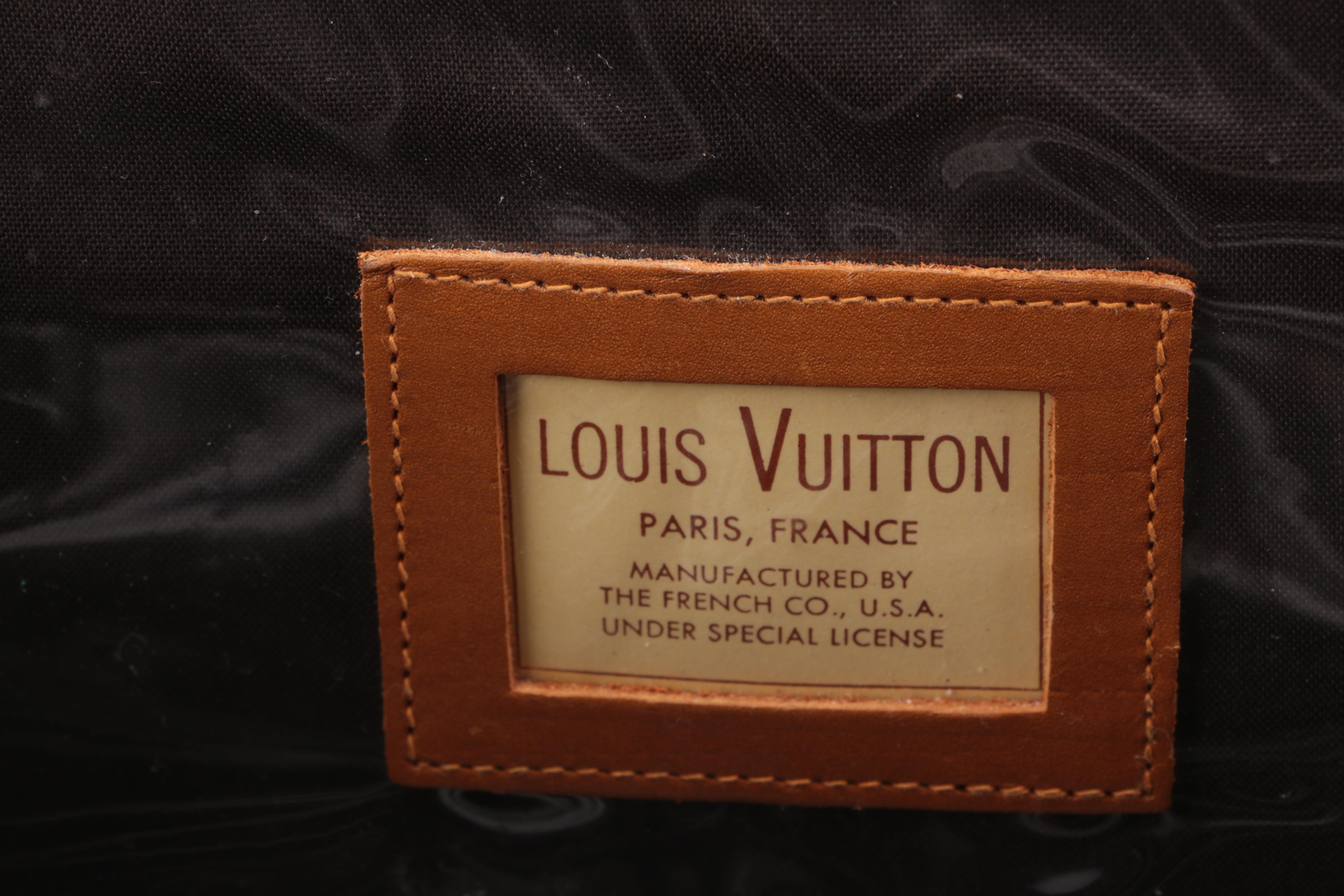 Vintage Louis Vuitton Coated Canvas Vanity Travel Bag