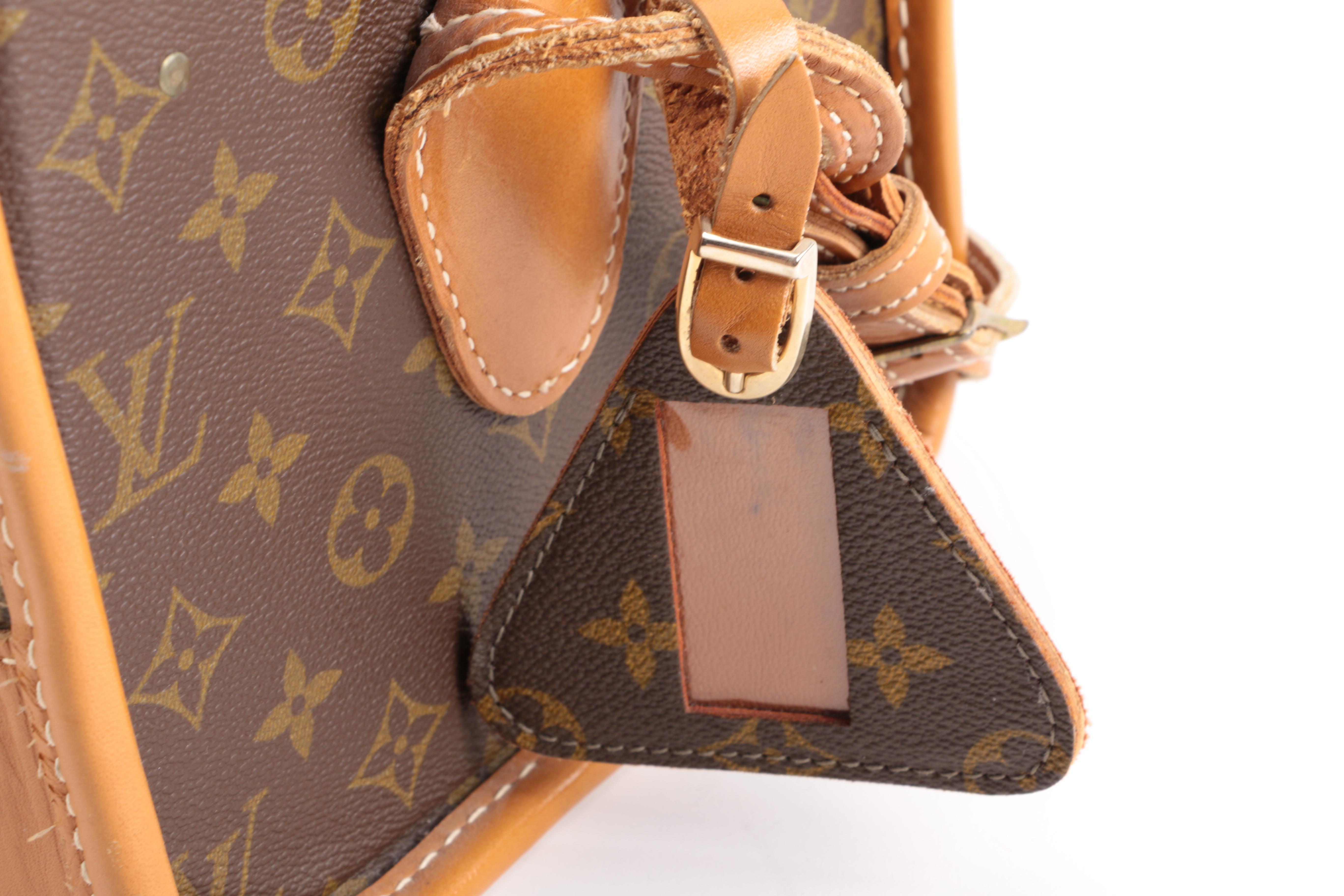 Vintage Louis Vuitton Coated Canvas Vanity Travel Bag