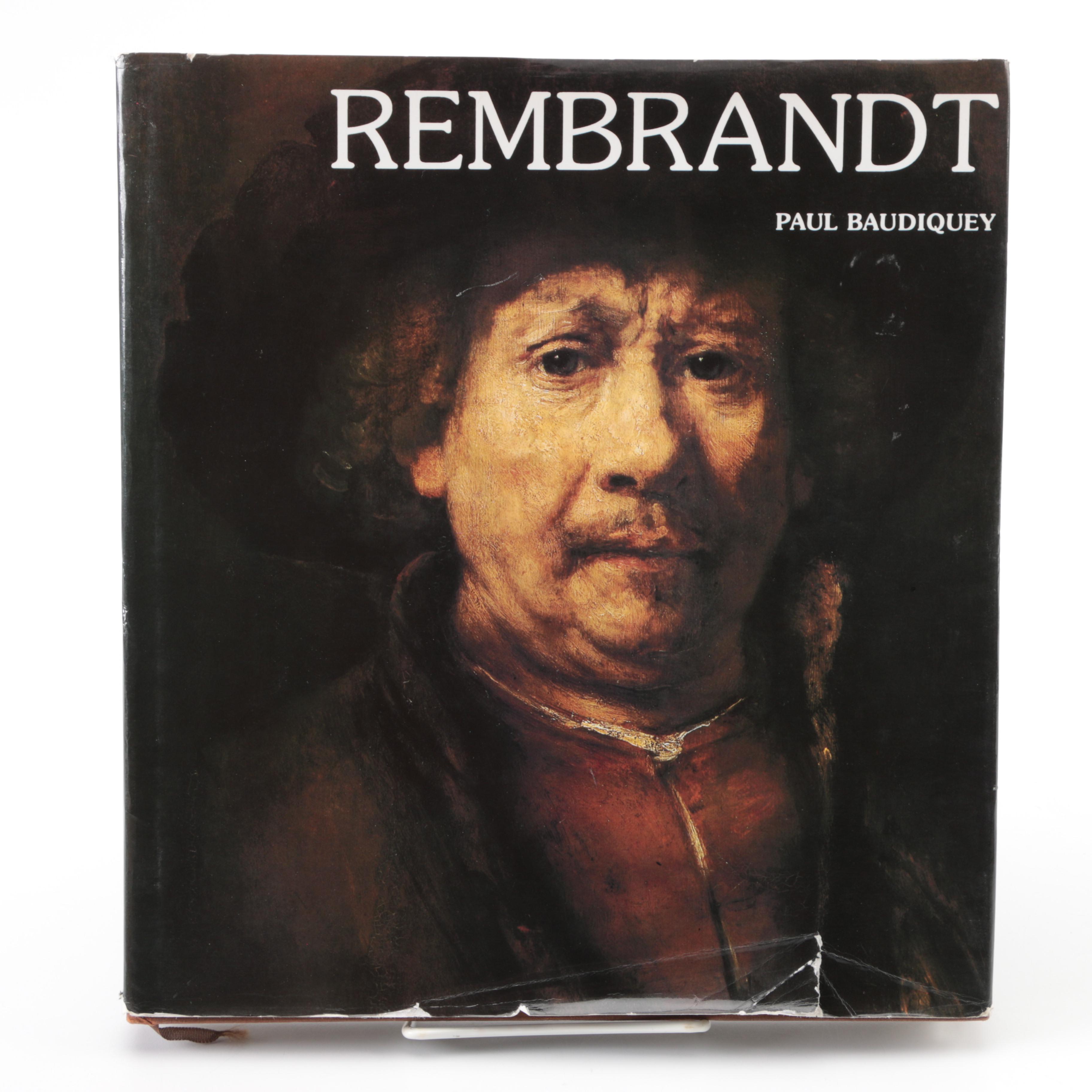 Three Coffee Table Style Books on Rembrandt