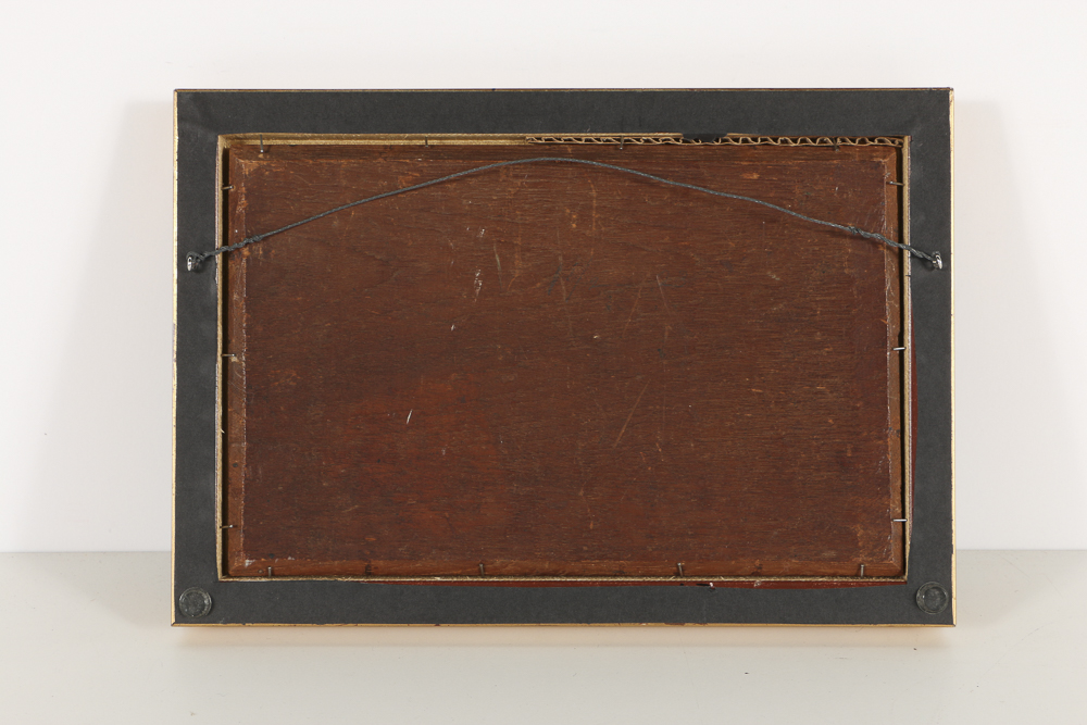 Early 20th-Century Dutch Oil Painting on Panel Genre Scene