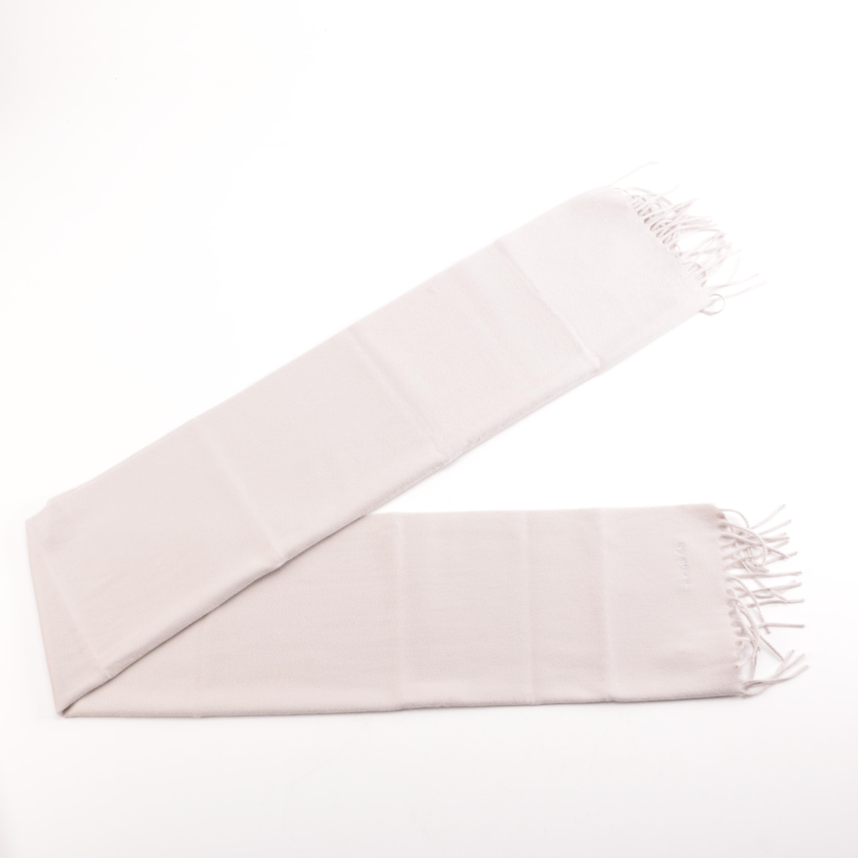 Hermès Cashmere Unie Brodee Muffler