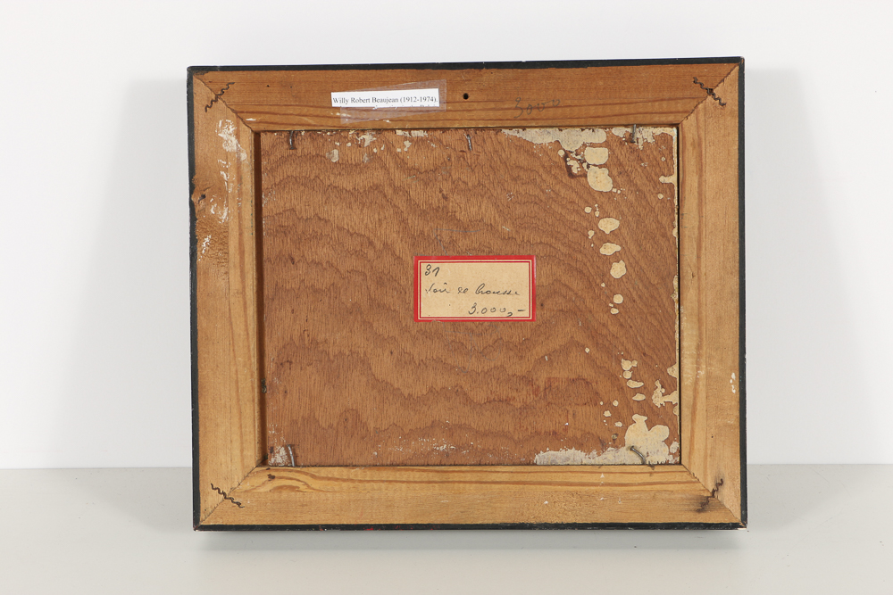 Willy Robert Beaujean Oil Painting on Panel French Landscape