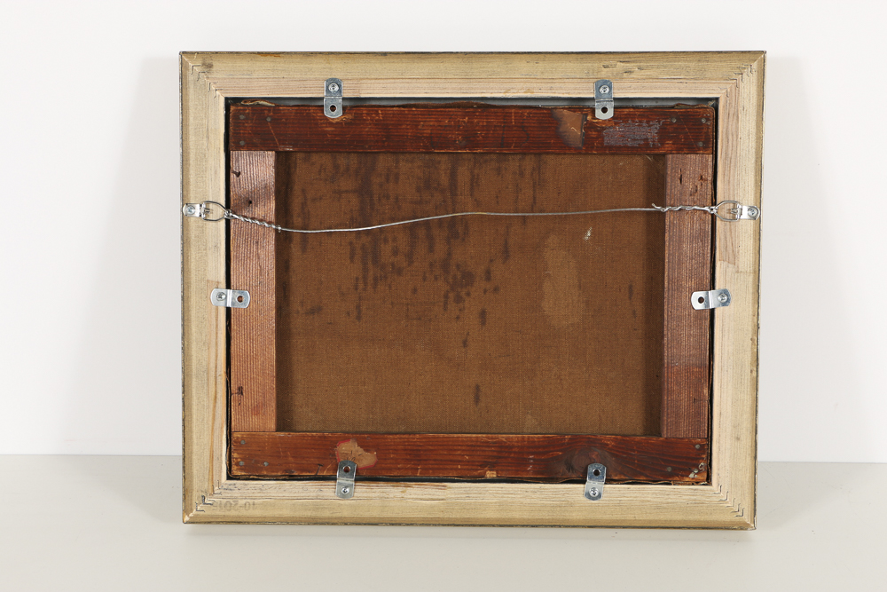 1913 Oil Painting on Canvas Coastal Landscape