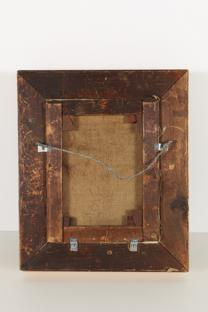 19th-Century Continental Oil Painting on Canvas Landscape