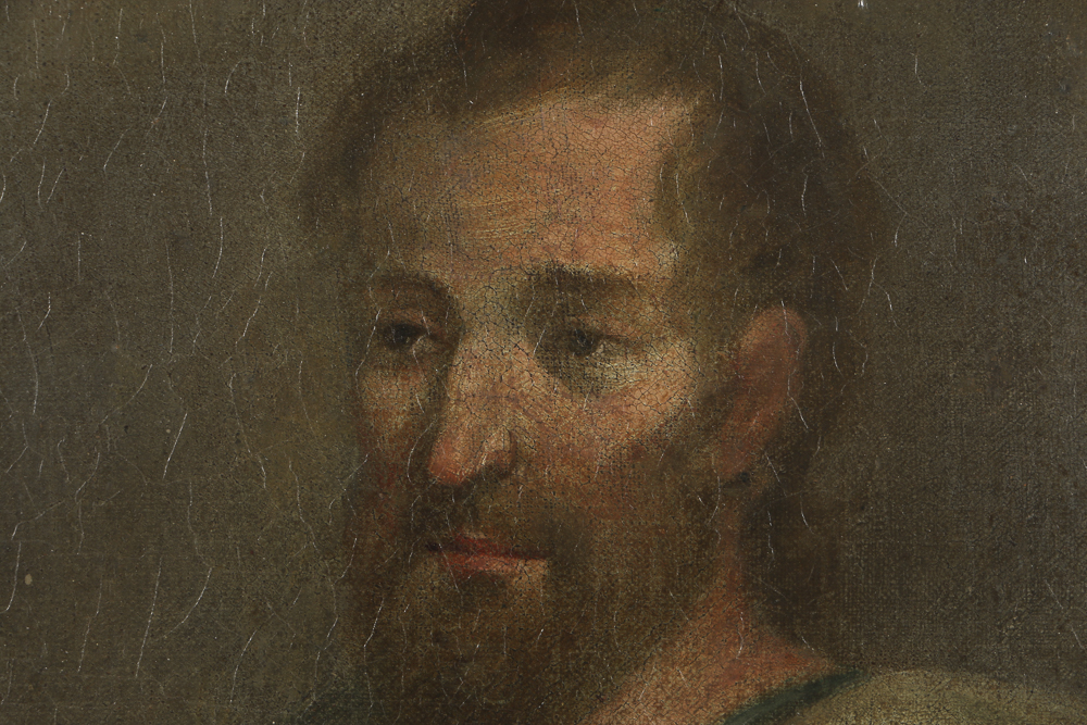 Late 18th-Century Spanish Colonial Oil Painting on Canvas