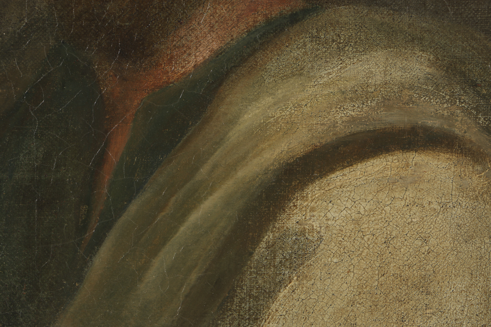 Late 18th-Century Spanish Colonial Oil Painting on Canvas