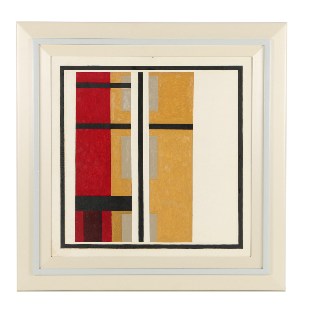 Robert Hermann Oil Painting on Board "Windows"