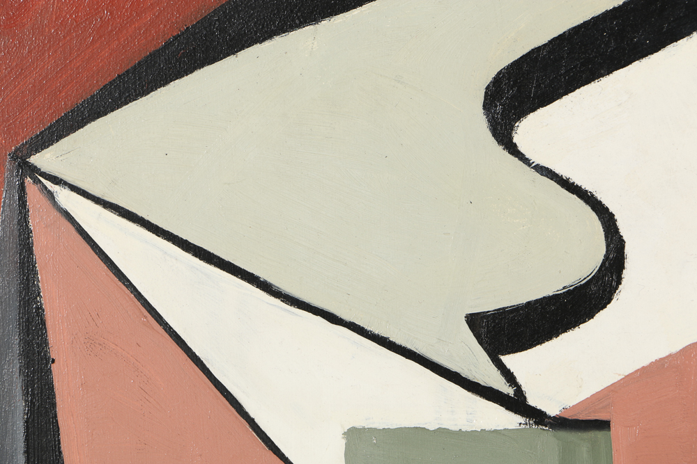 Arthur Helwig Oil Painting on Board "Abstract"