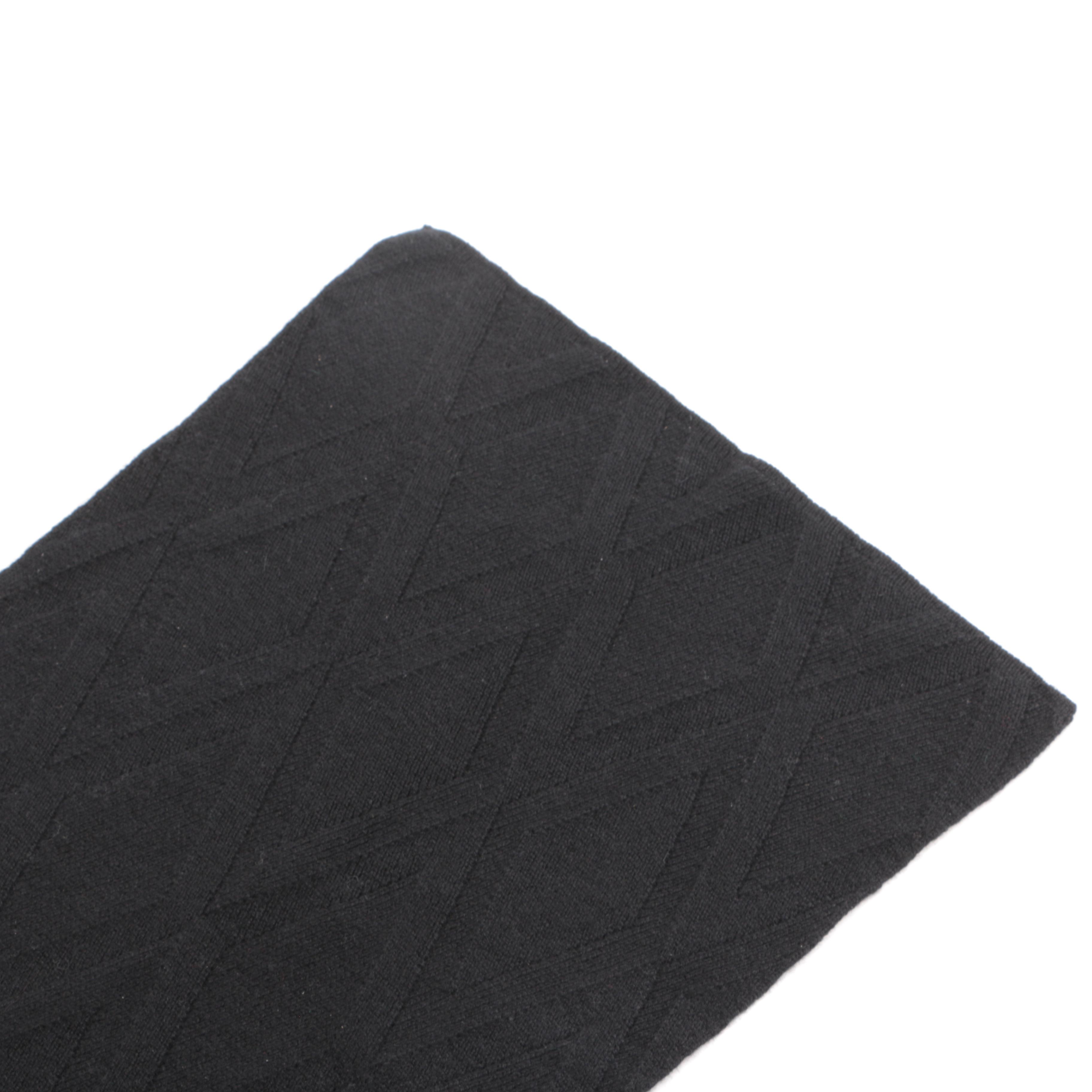 Hermès Black Cashmere Muffler