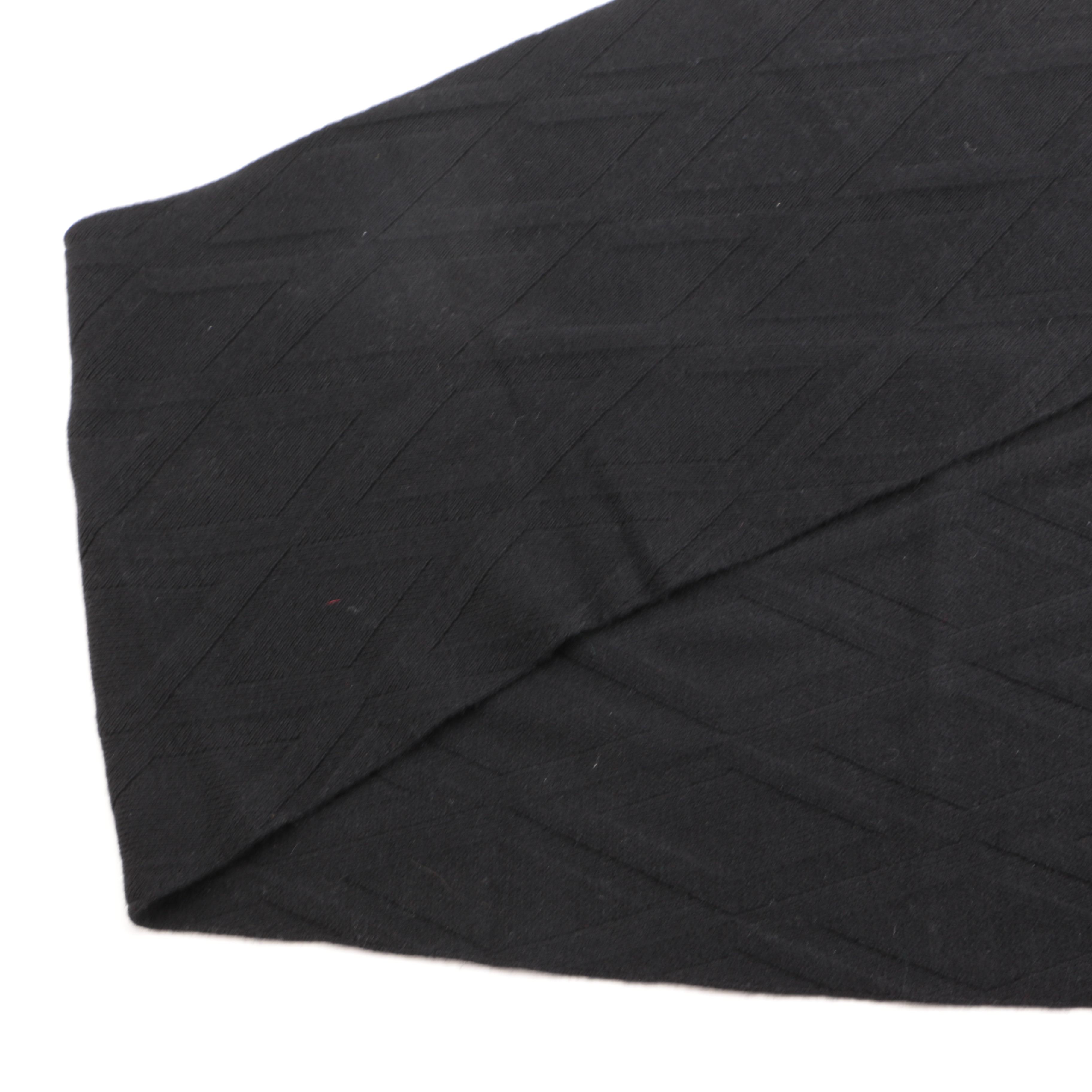 Hermès Black Cashmere Muffler