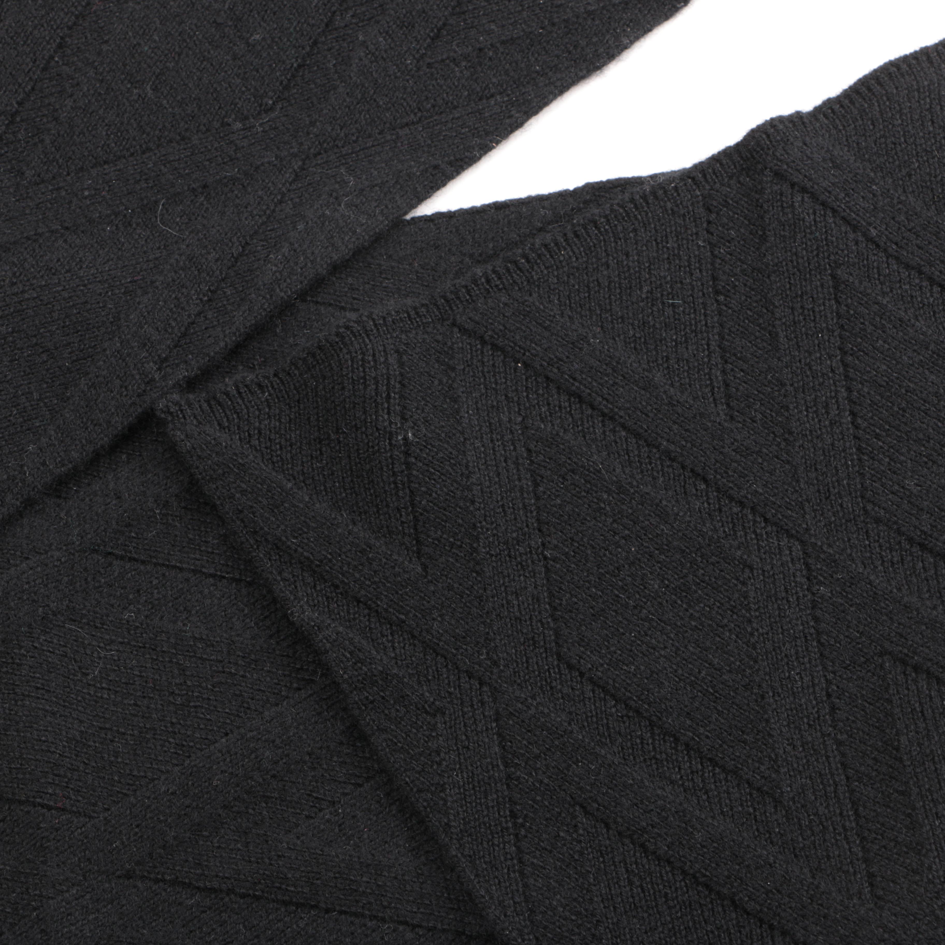 Hermès Black Cashmere Muffler