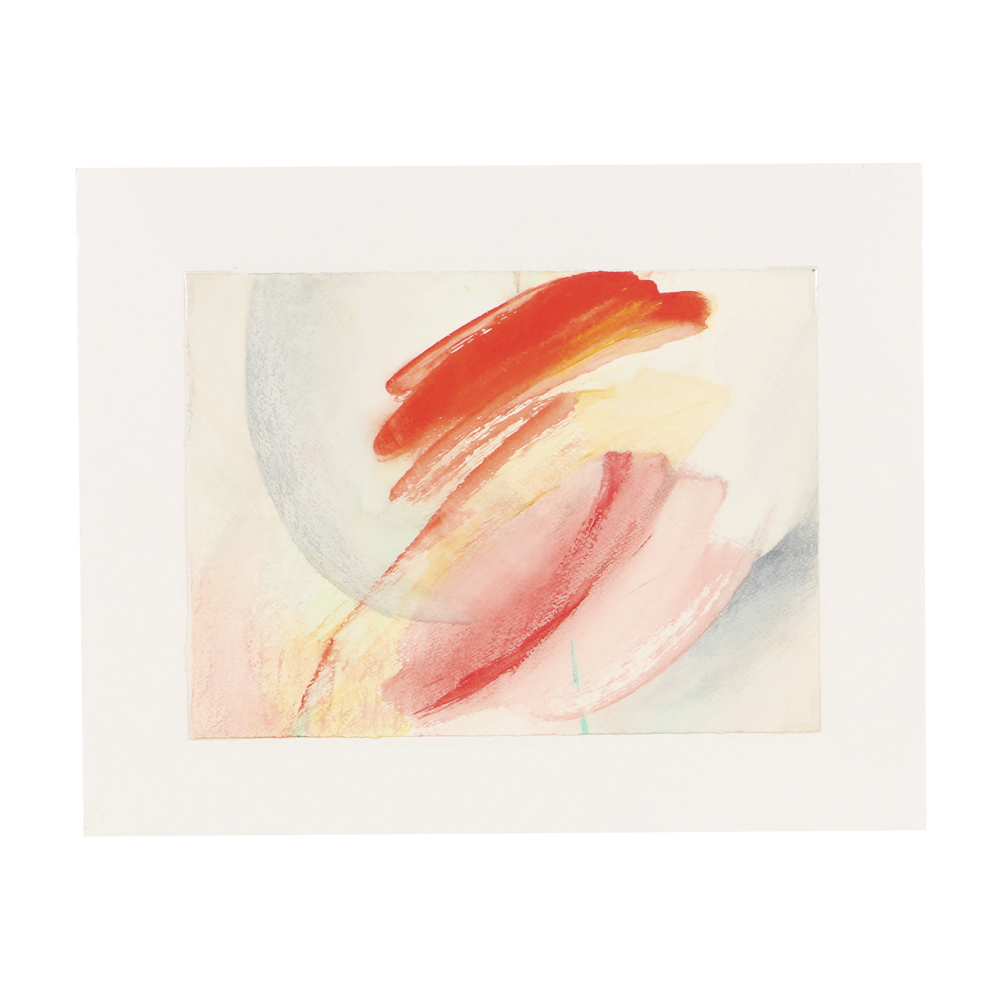 Beth Hertz Watercolor Painting on Paper "Untitled, 1989"