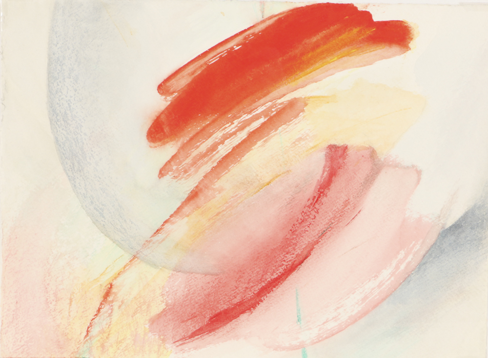 Beth Hertz Watercolor Painting on Paper "Untitled, 1989"