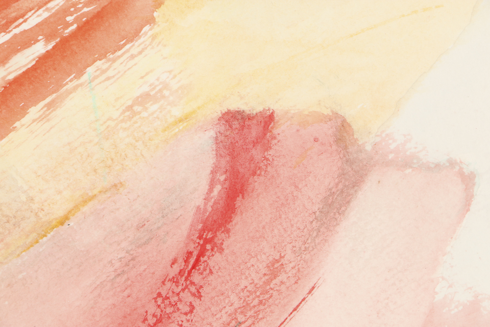 Beth Hertz Watercolor Painting on Paper "Untitled, 1989"