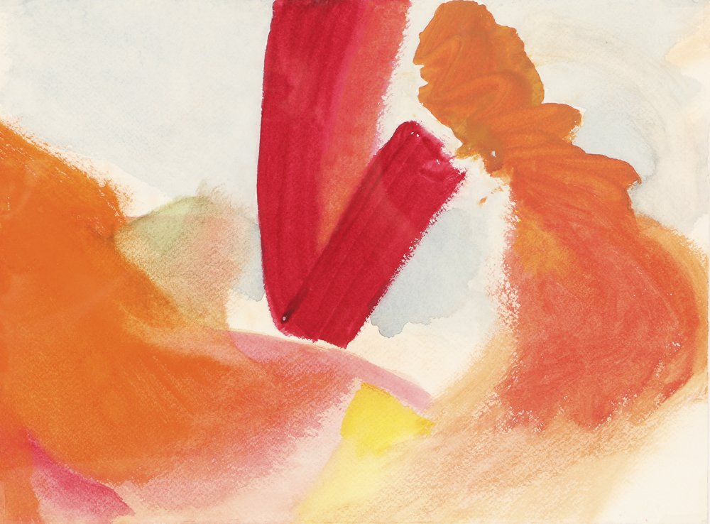 Beth Hertz Watercolor Painting on Paper "Untitled VI, 1988"