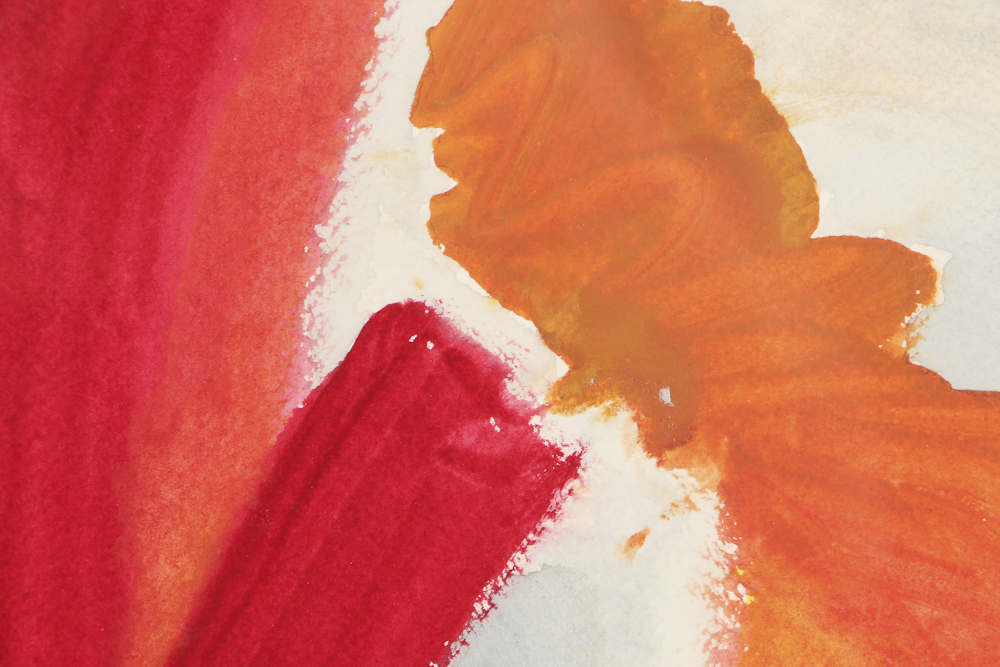 Beth Hertz Watercolor Painting on Paper "Untitled VI, 1988"