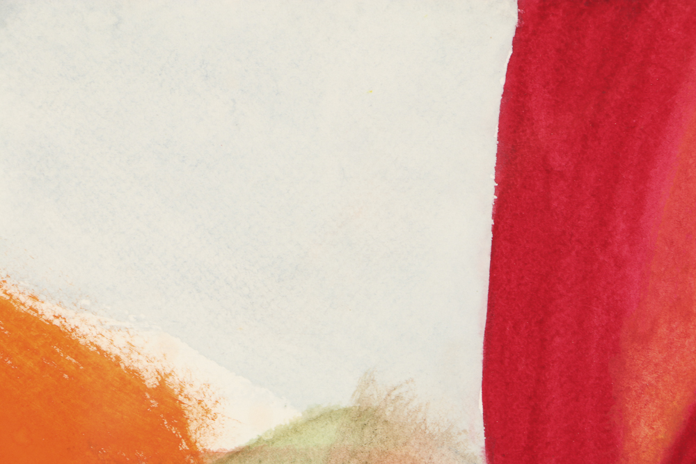 Beth Hertz Watercolor Painting on Paper "Untitled VI, 1988"