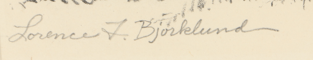 Lorence Bjorklund Drawing on Paper