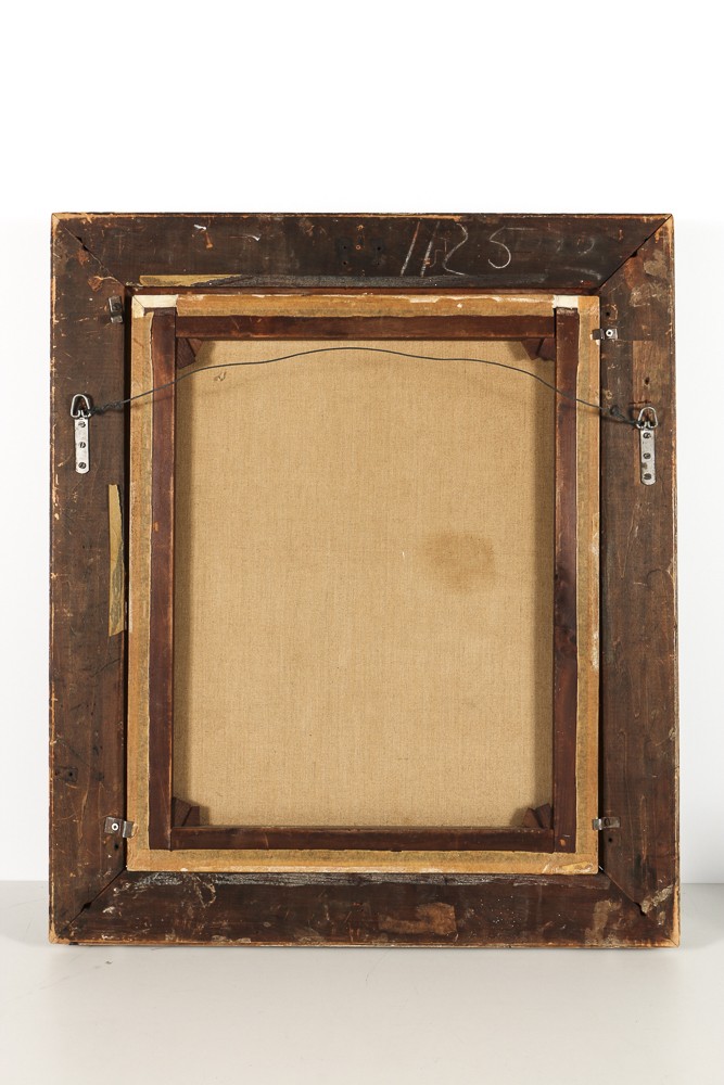 John George Brown Oil Painting on Canvas of a Boy and Sailboat