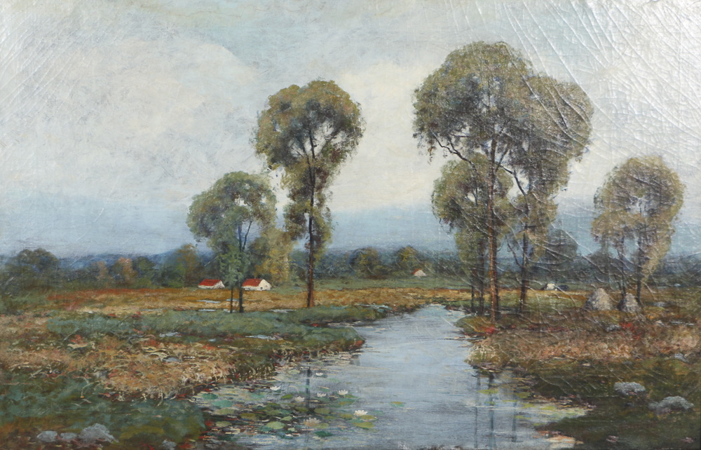 Albert Beisiegel Oil Painting on Canvas Country Landscape