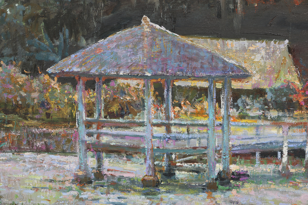 Lau Chun Oil Painting on Canvas Hawaiian Landscape