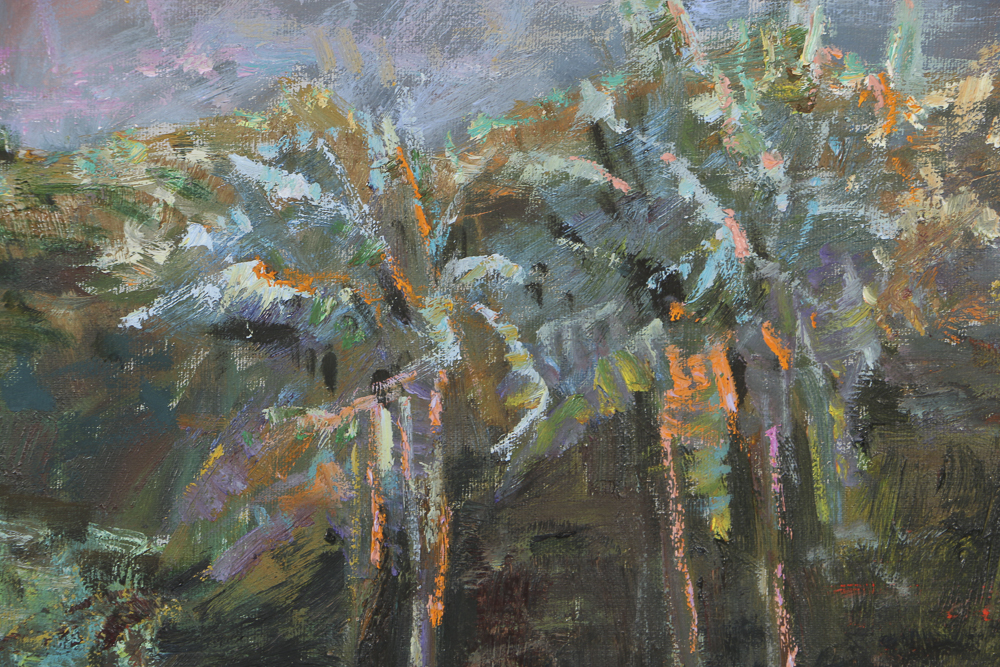 Lau Chun Oil Painting on Canvas Hawaiian Landscape