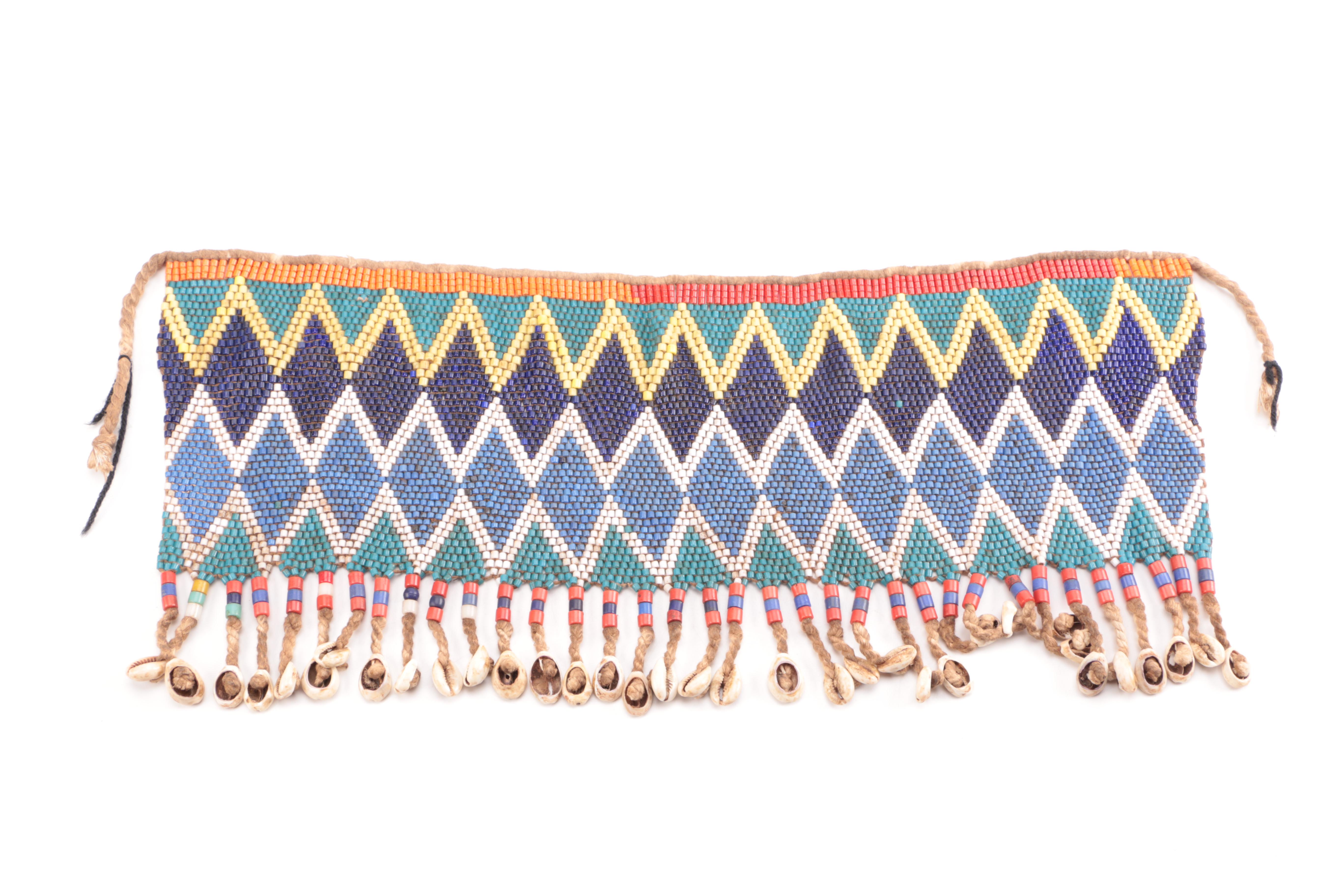 Mid 20th Century African Tanga Cache-Sex "Pikuran" Beaded Skirt