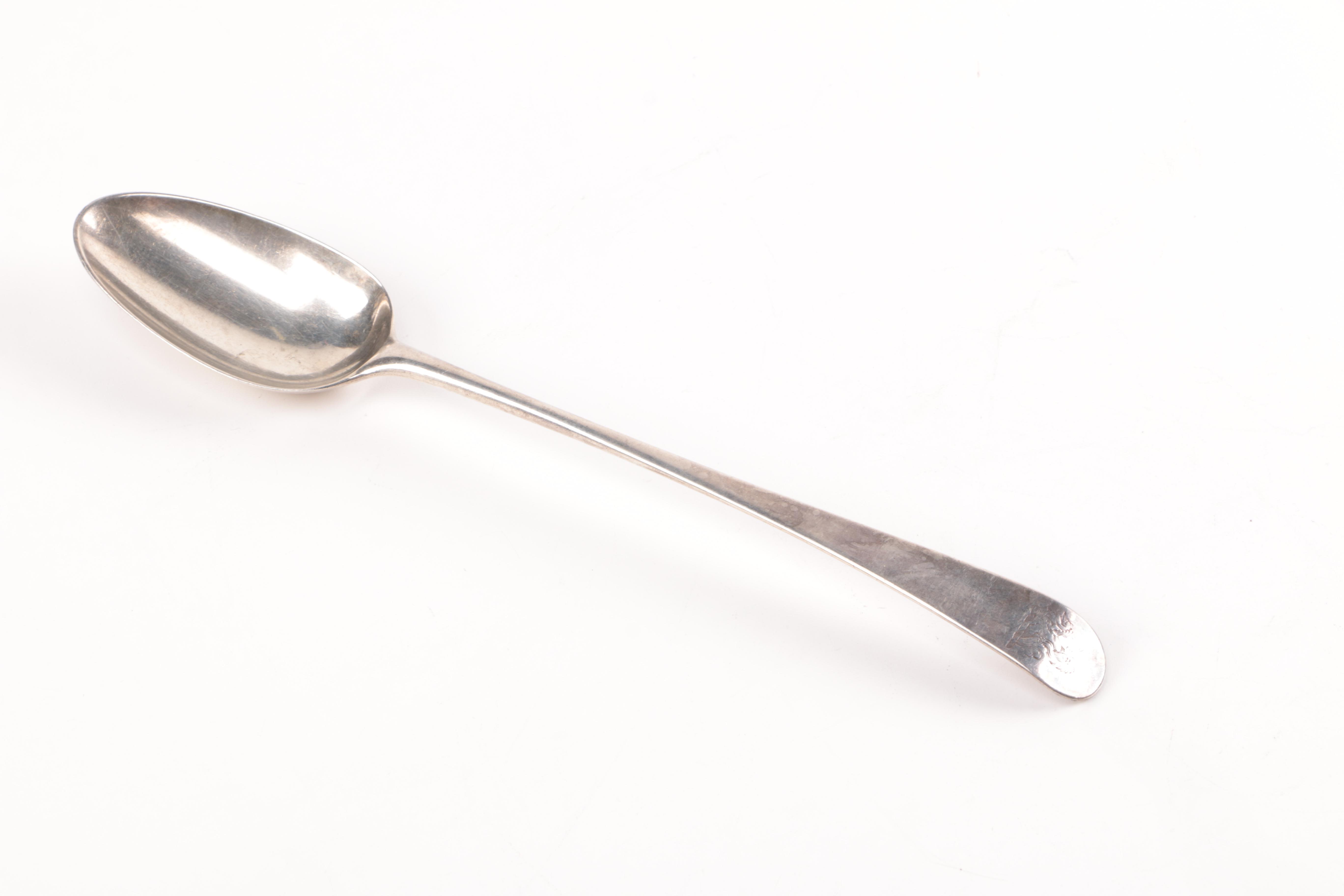 Antique English Sterling Silver Stuffing Spoon and Skewer