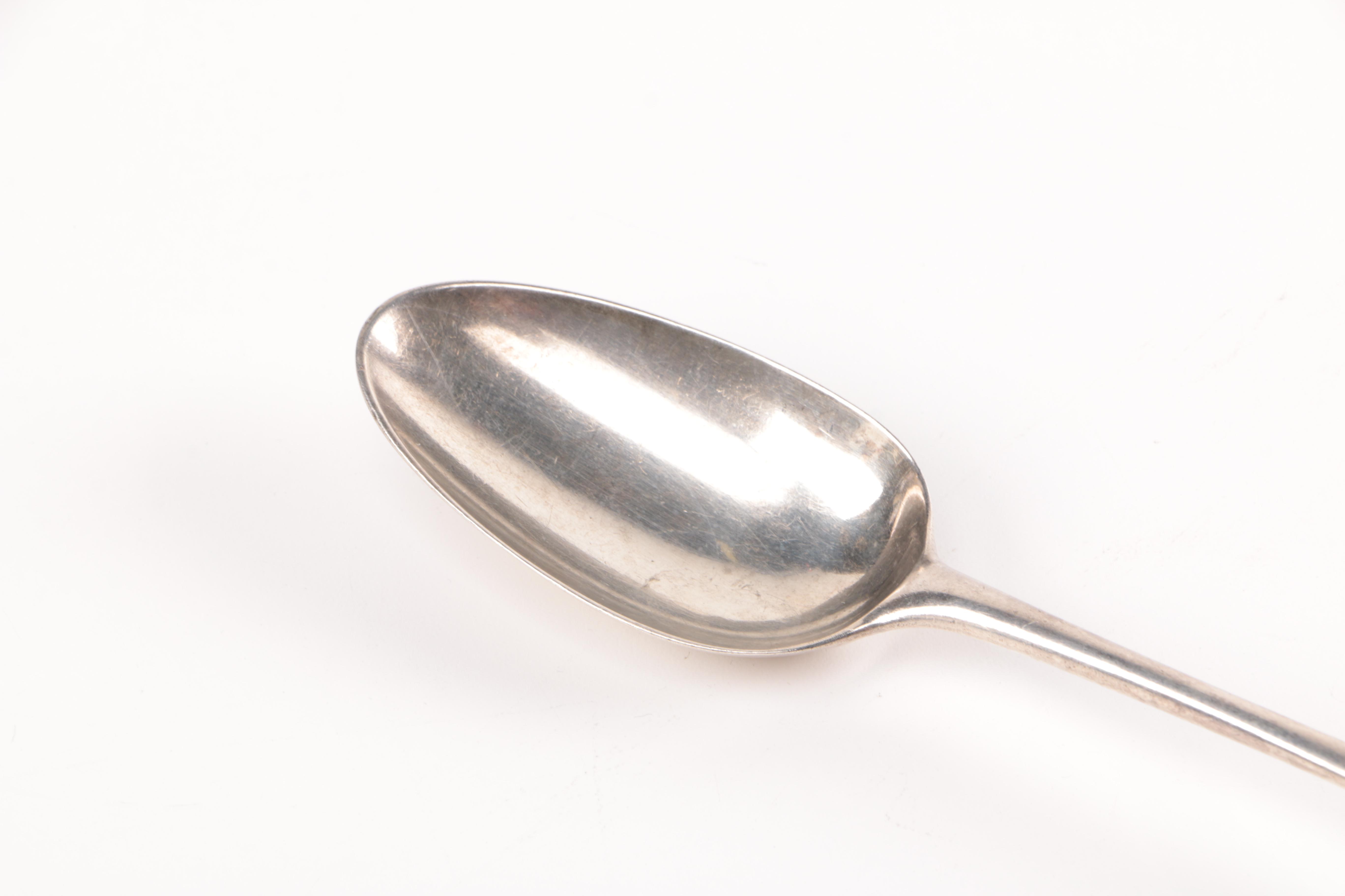 Antique English Sterling Silver Stuffing Spoon and Skewer