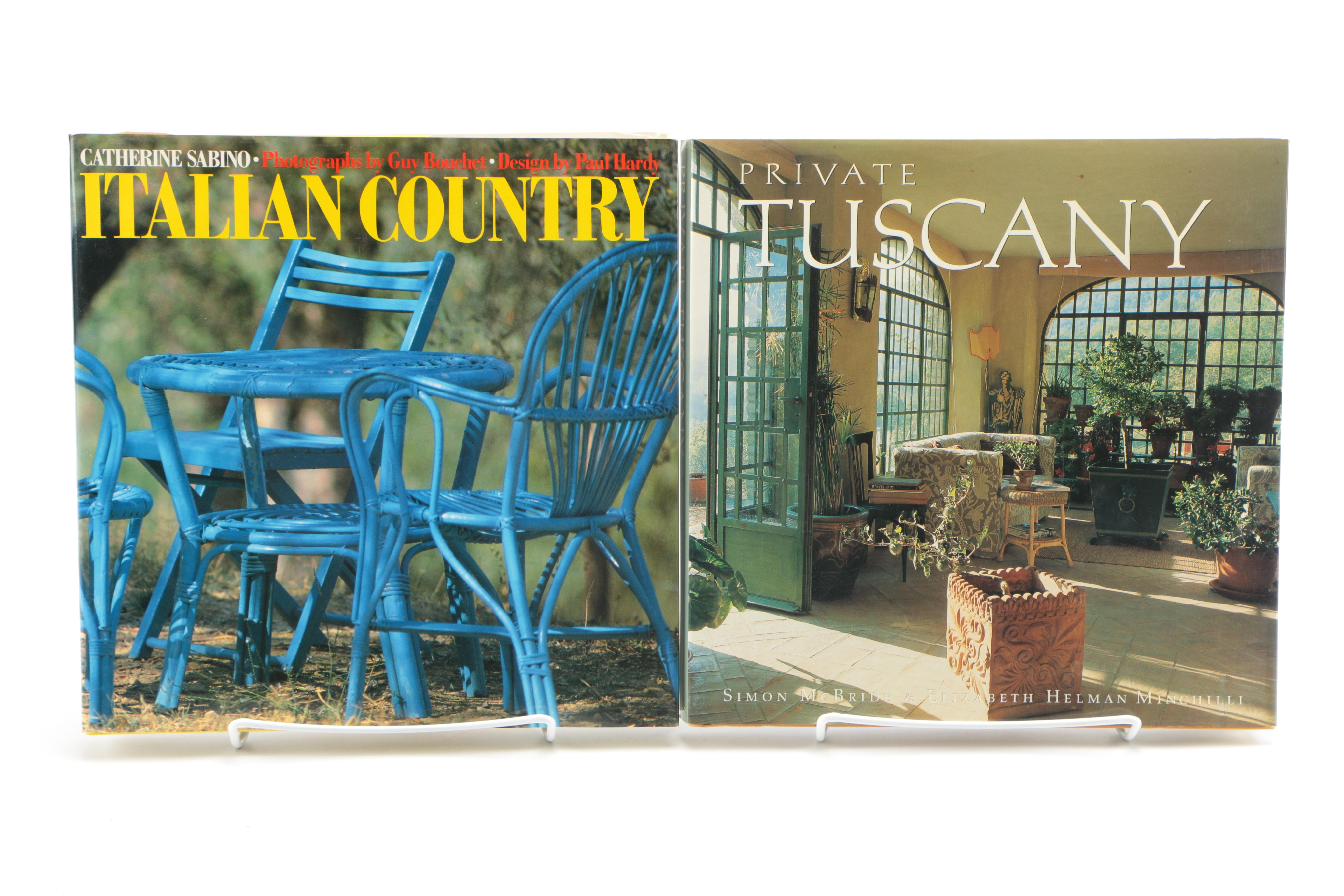 Six Hardback Design Books Focusing On Italian Style