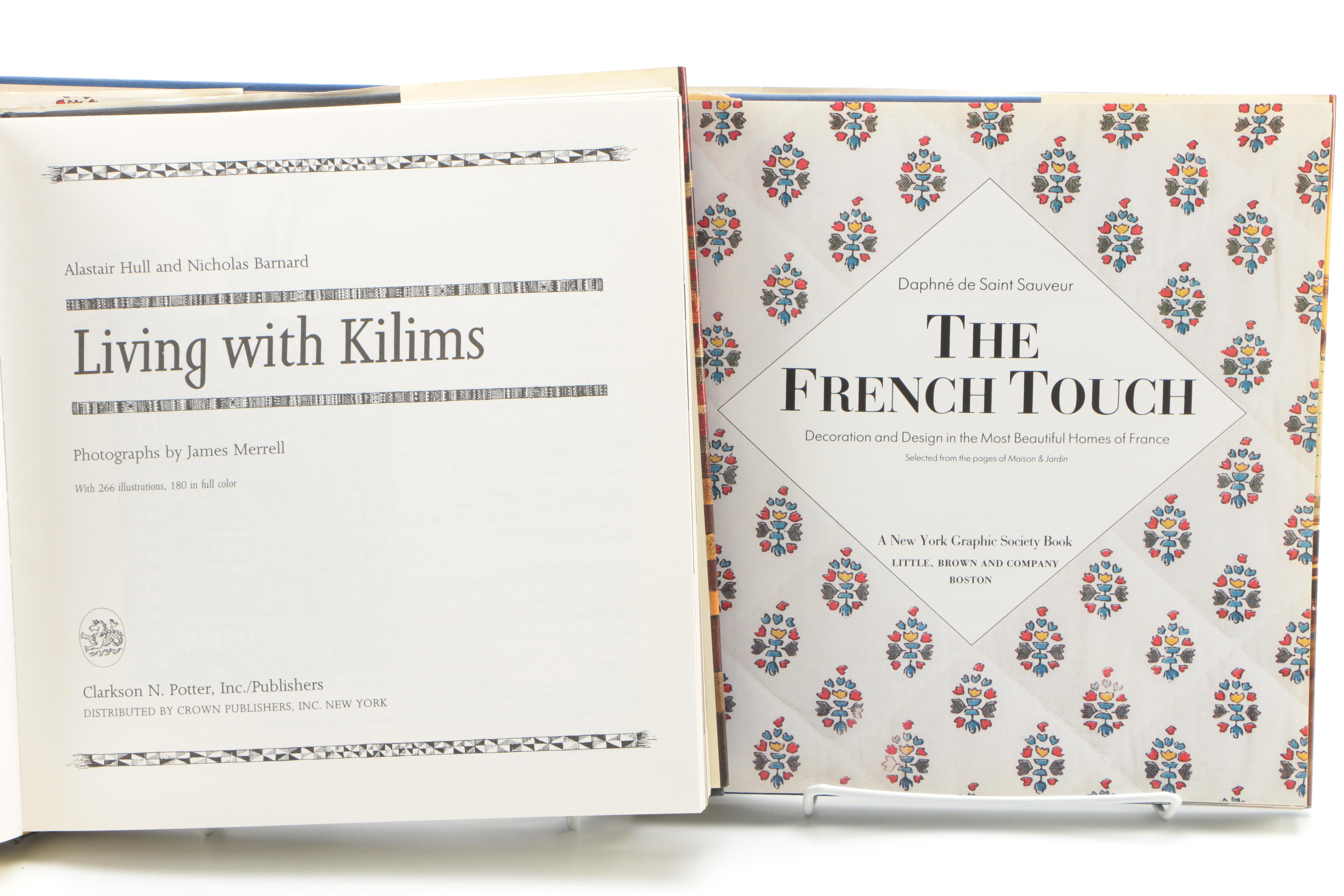 Seven Hardback Design Books, French, Spanish and Thai Style