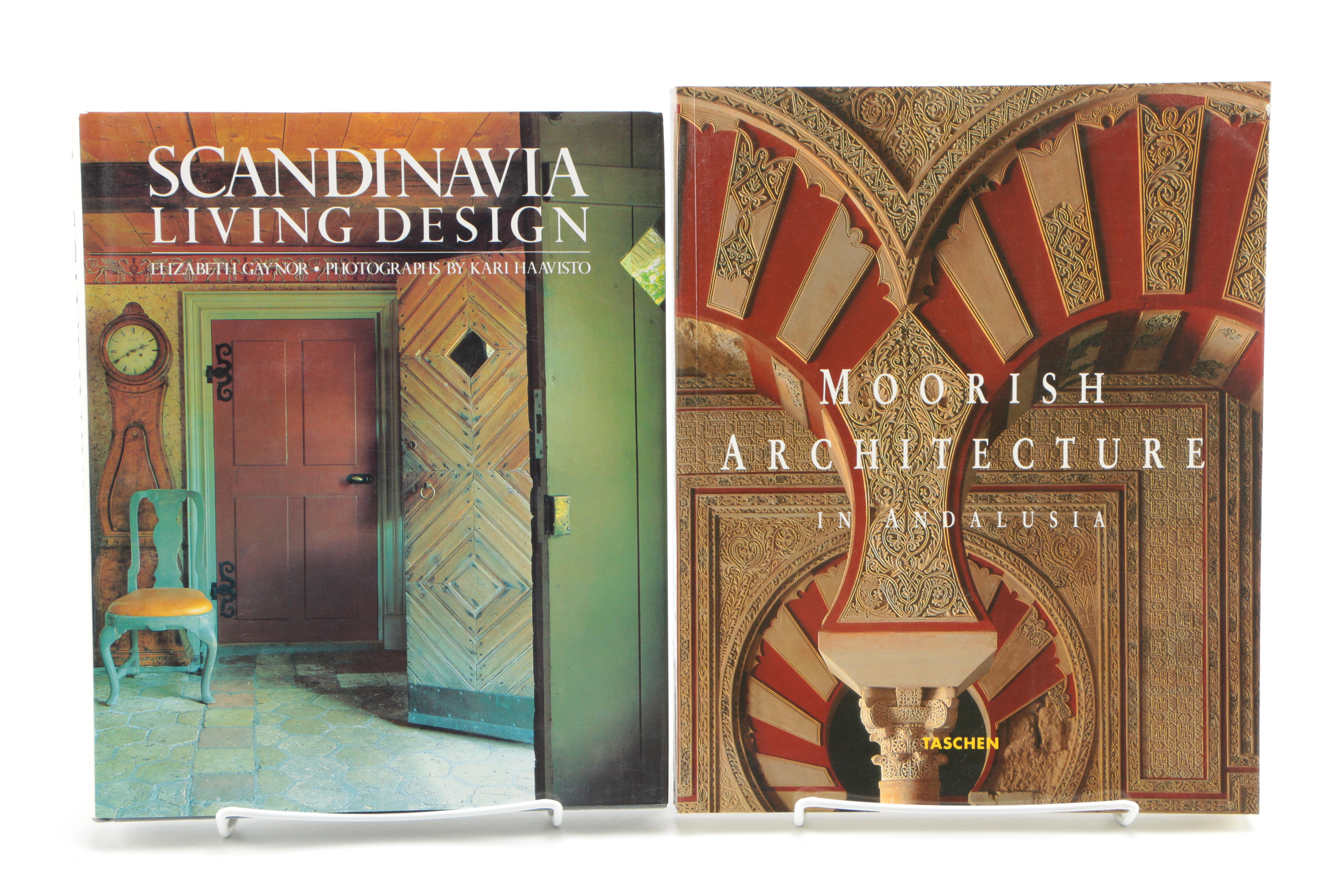 Seven Hardback Design Books, French, Spanish and Thai Style