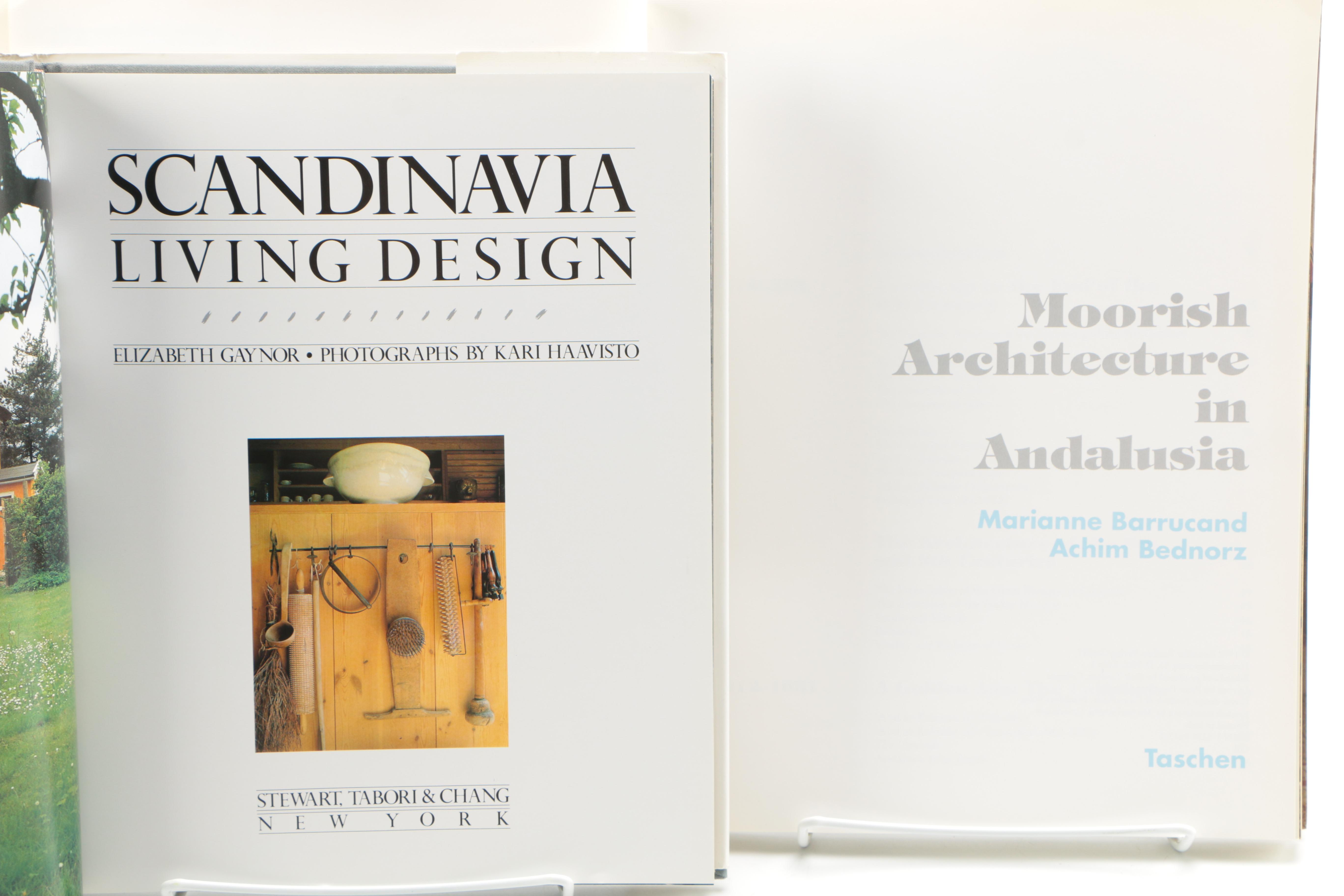 Seven Hardback Design Books, French, Spanish and Thai Style