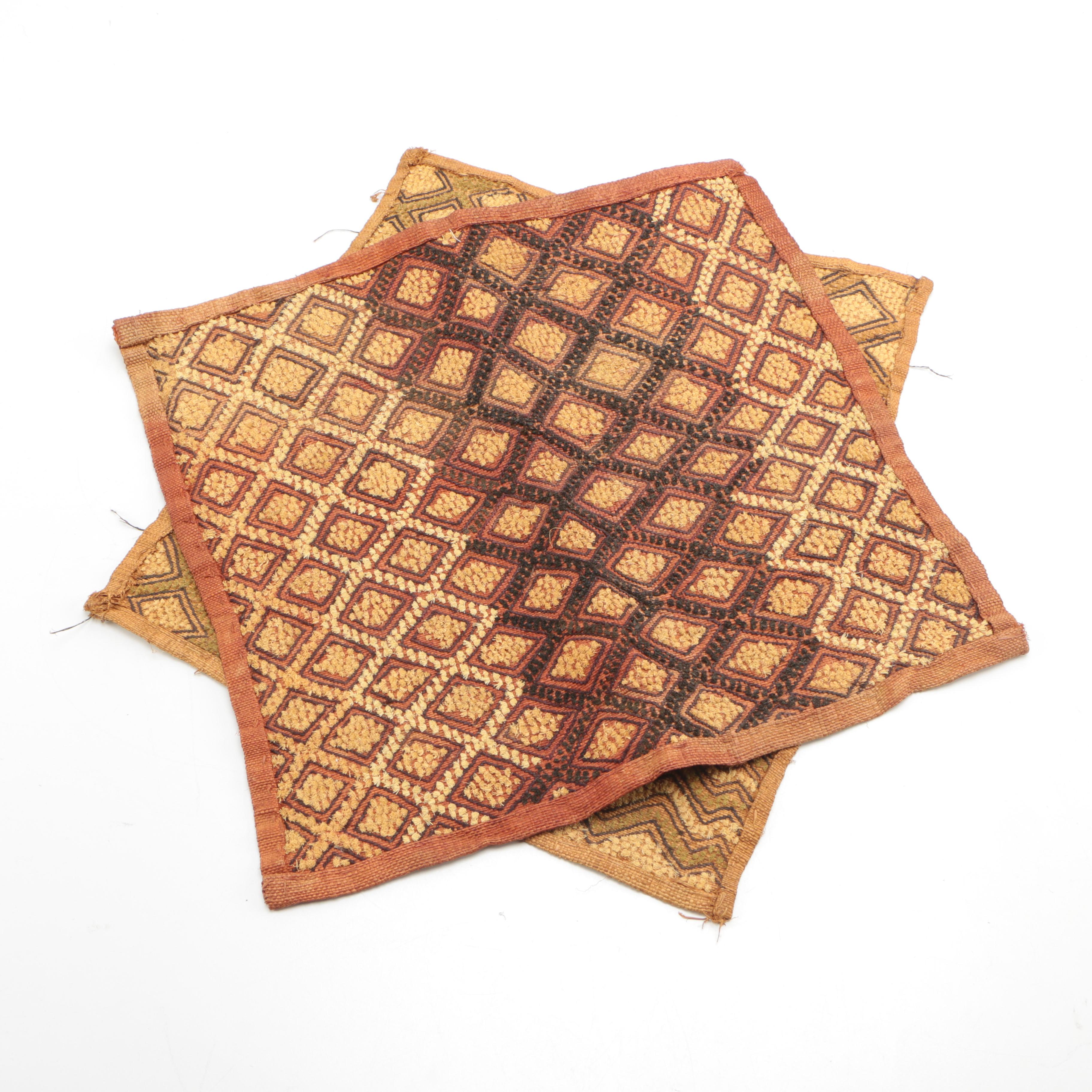 Vintage African Kuba Cloth Woven Panels