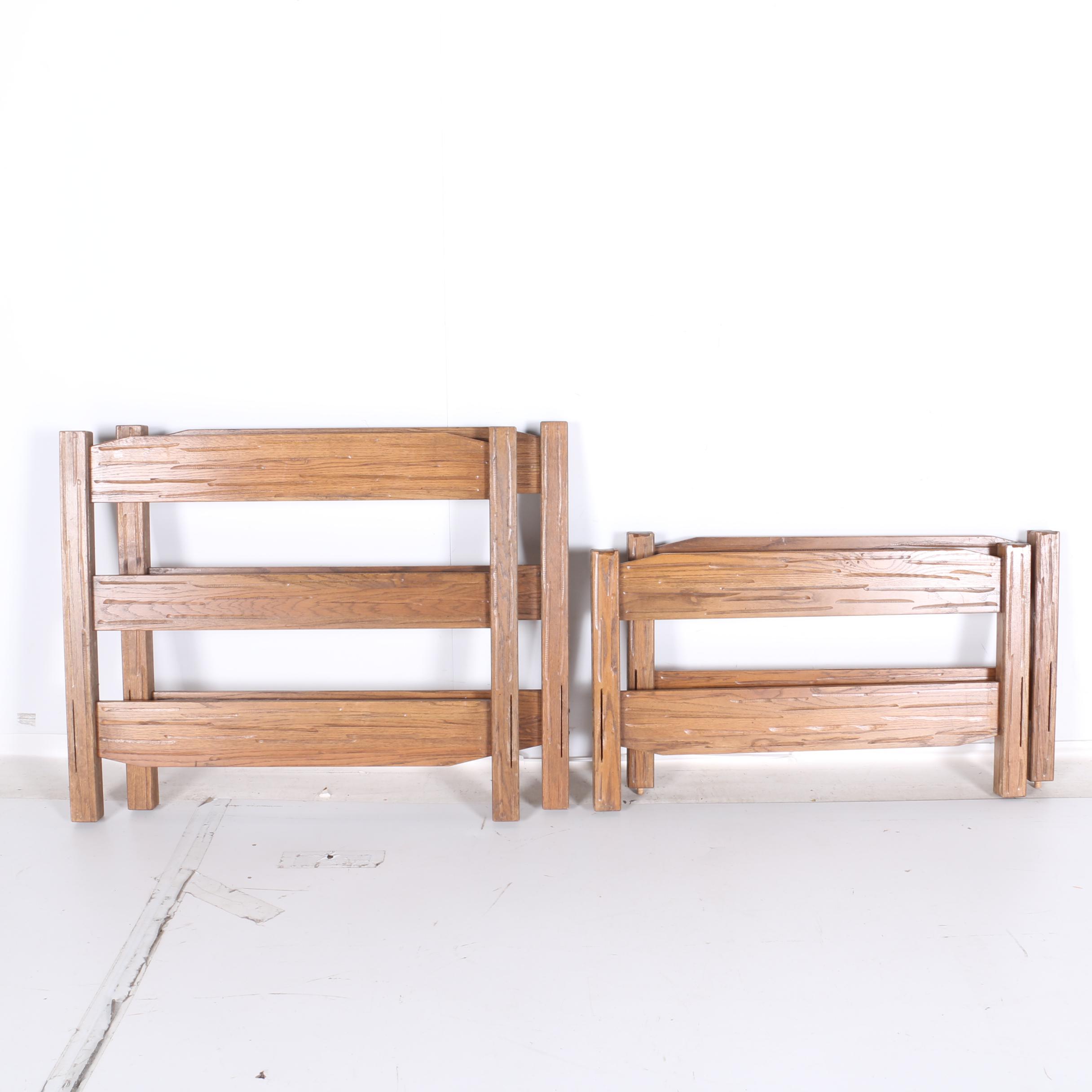 Oak Bunk Bed Headboards and Footboards