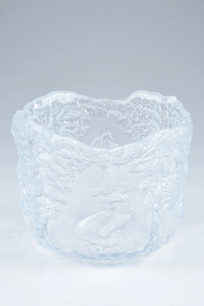 Kosta Boda Glass Rhapsody Bowl Designed by Kjell Engman