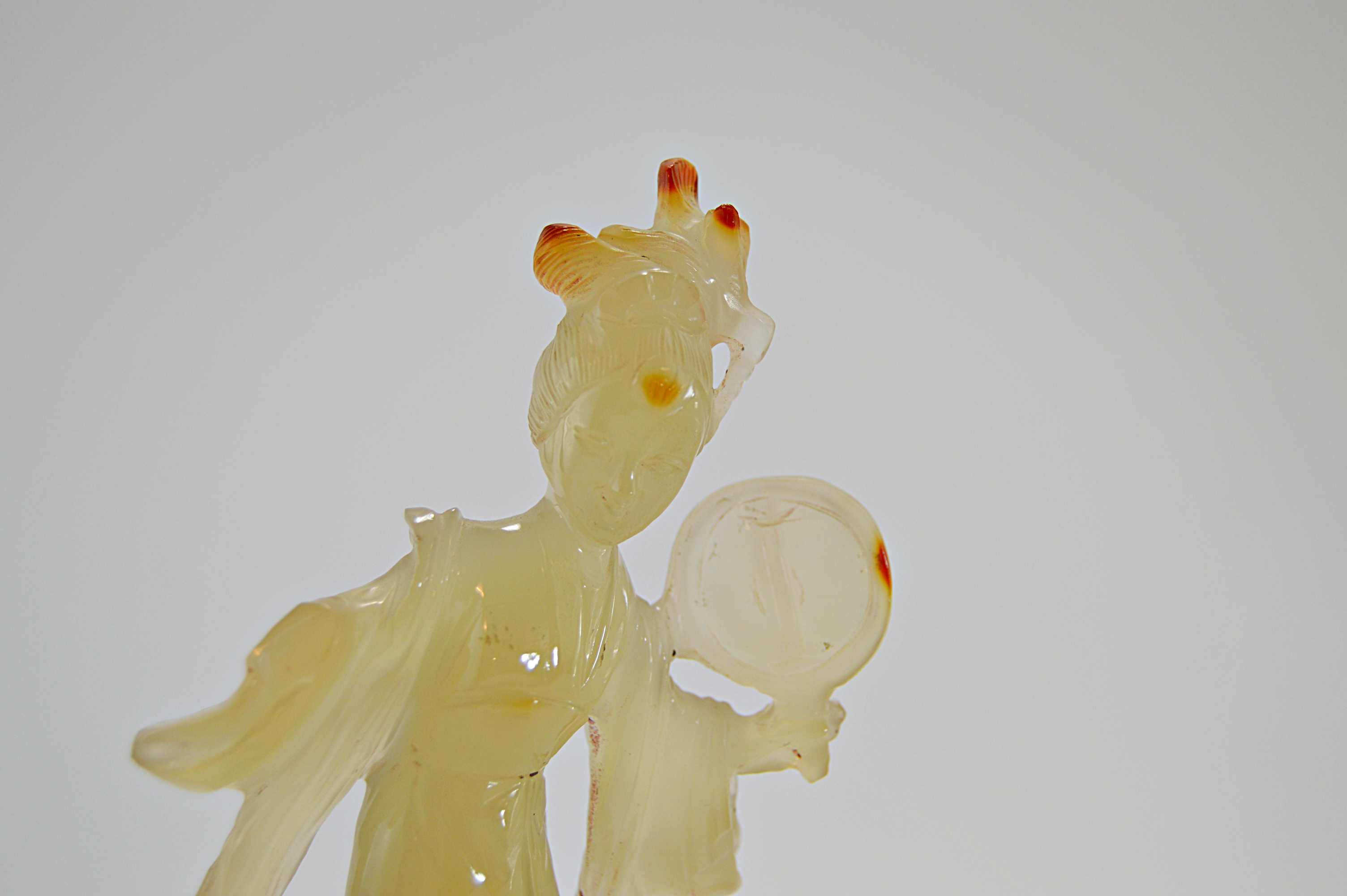 Chinese Carved Crystal Chang'e Moon Goddess Figurine